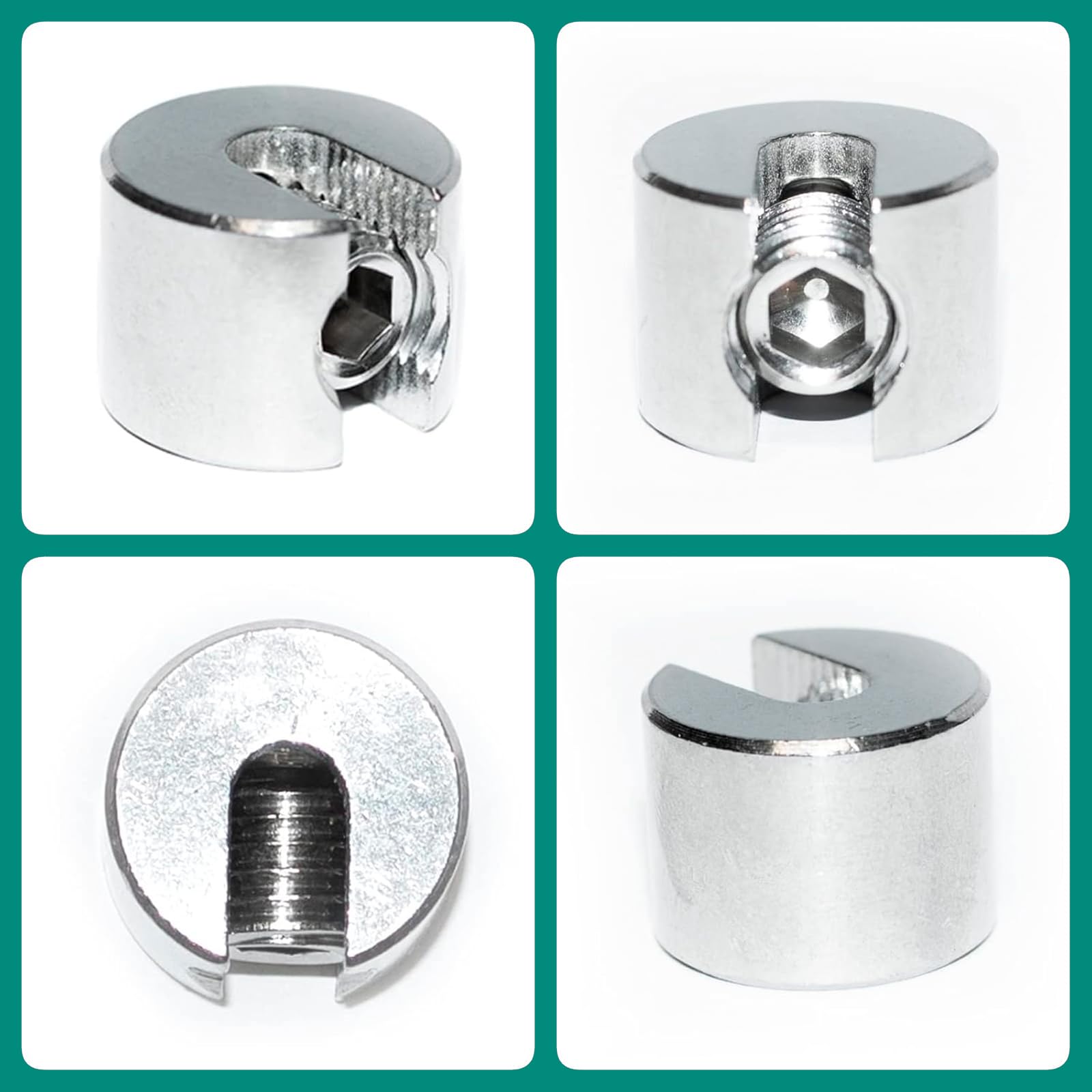 PRIOstahl Geländerbau Stoppklemme 4 mm 8 Stück V4A
