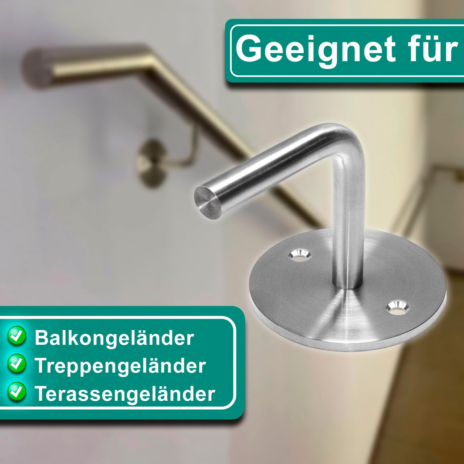 PRIOstahl Handlaufhalter 2-Loch zum Anschweißen V2A