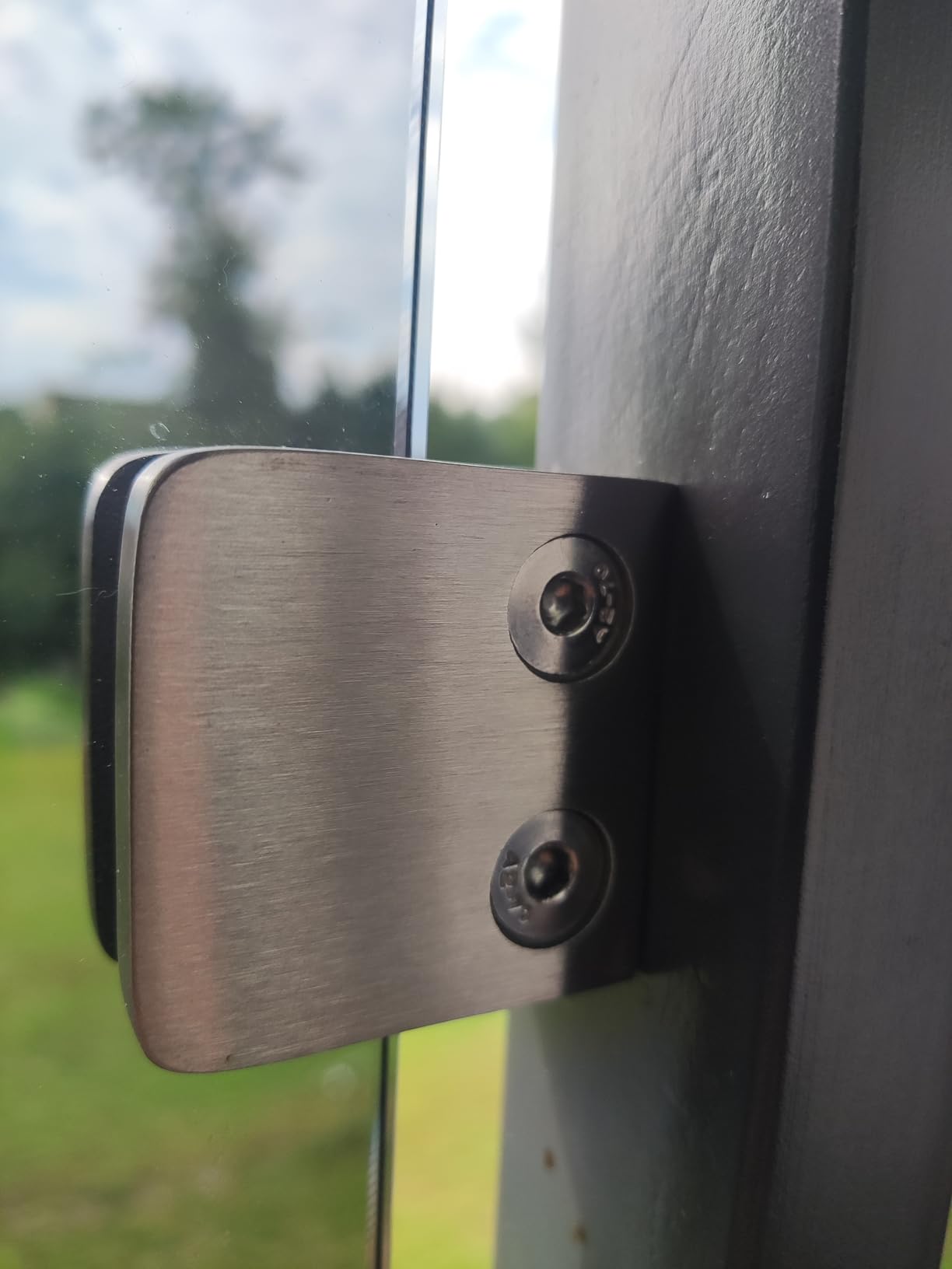 PRIOstahl Geländerbau Glashalter Flach 3mm 4 Stück V2A