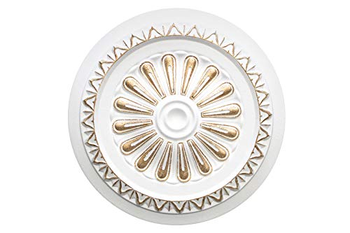Hexim Stuckrosette R-15 Gold Deckenrosette Ø34cm EPS