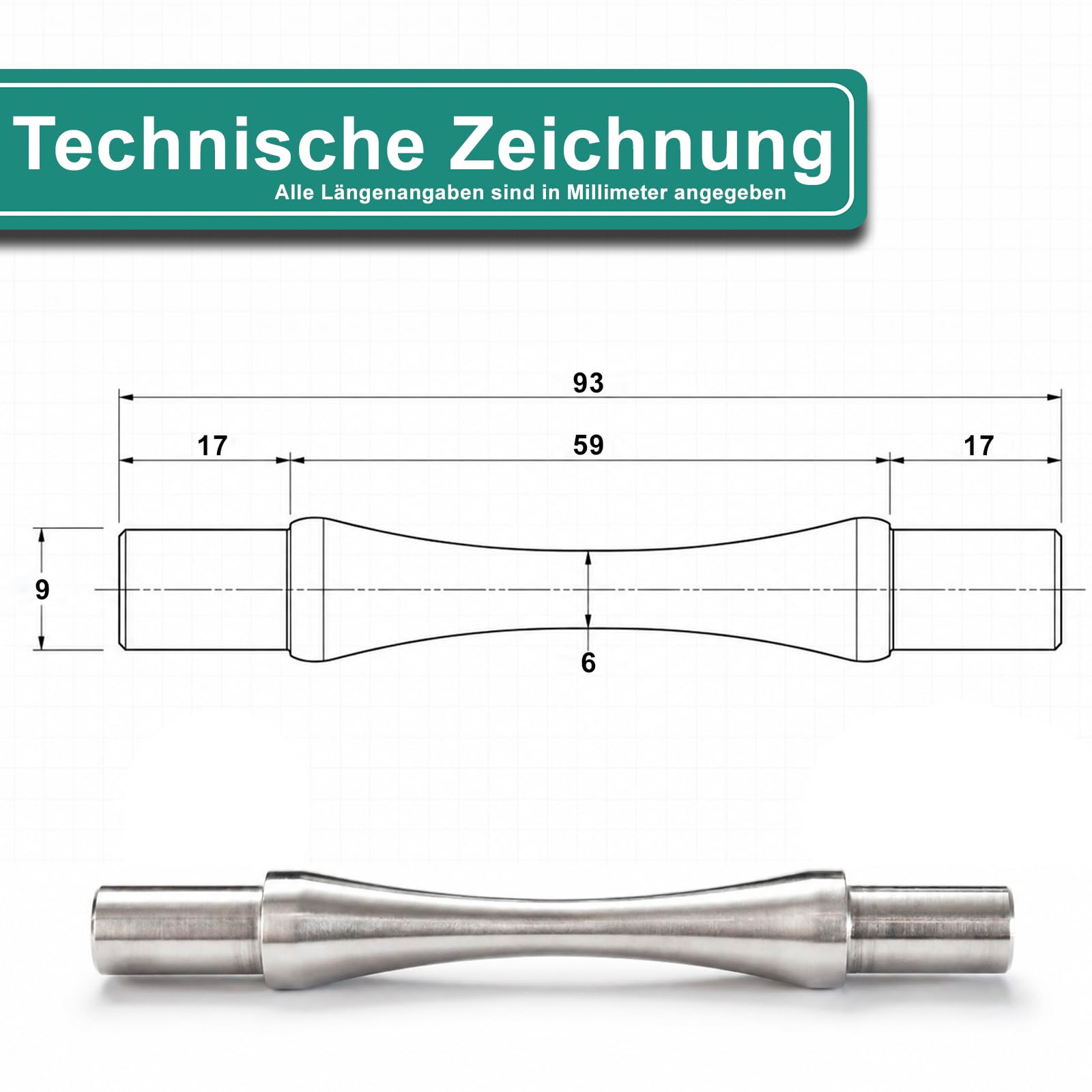 PRIOstahl Rundstabverbinder 12 x 1,5 mm Edelstahl V2A 1 Stück