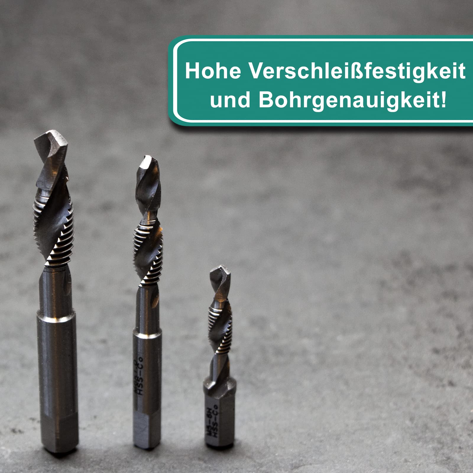 PRIOstahl Bohrgewindeschneider M5x0,8mm HSS Kombi Bohrer