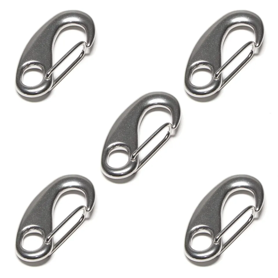 PRIOstahl Befestigungsmaterial Karabiner 50 mm Edelstahl V4A Schnapphaken