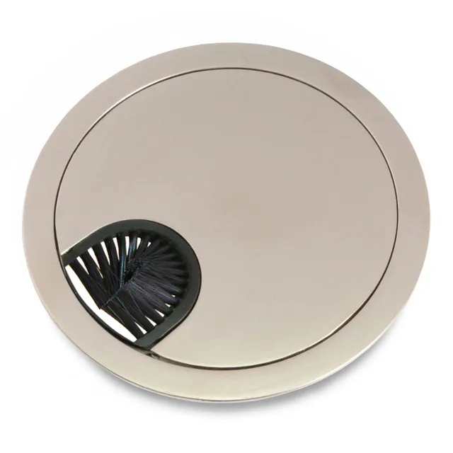 PRIOstahl Kabeldurchlass Ø90mm Bürste Edelstahl-Optik