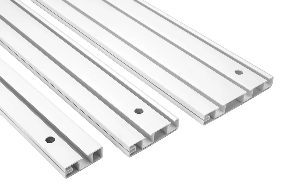 Hexim OM-2 Gardinenschiene PVC 2-läufig 2000x55 mm weiß