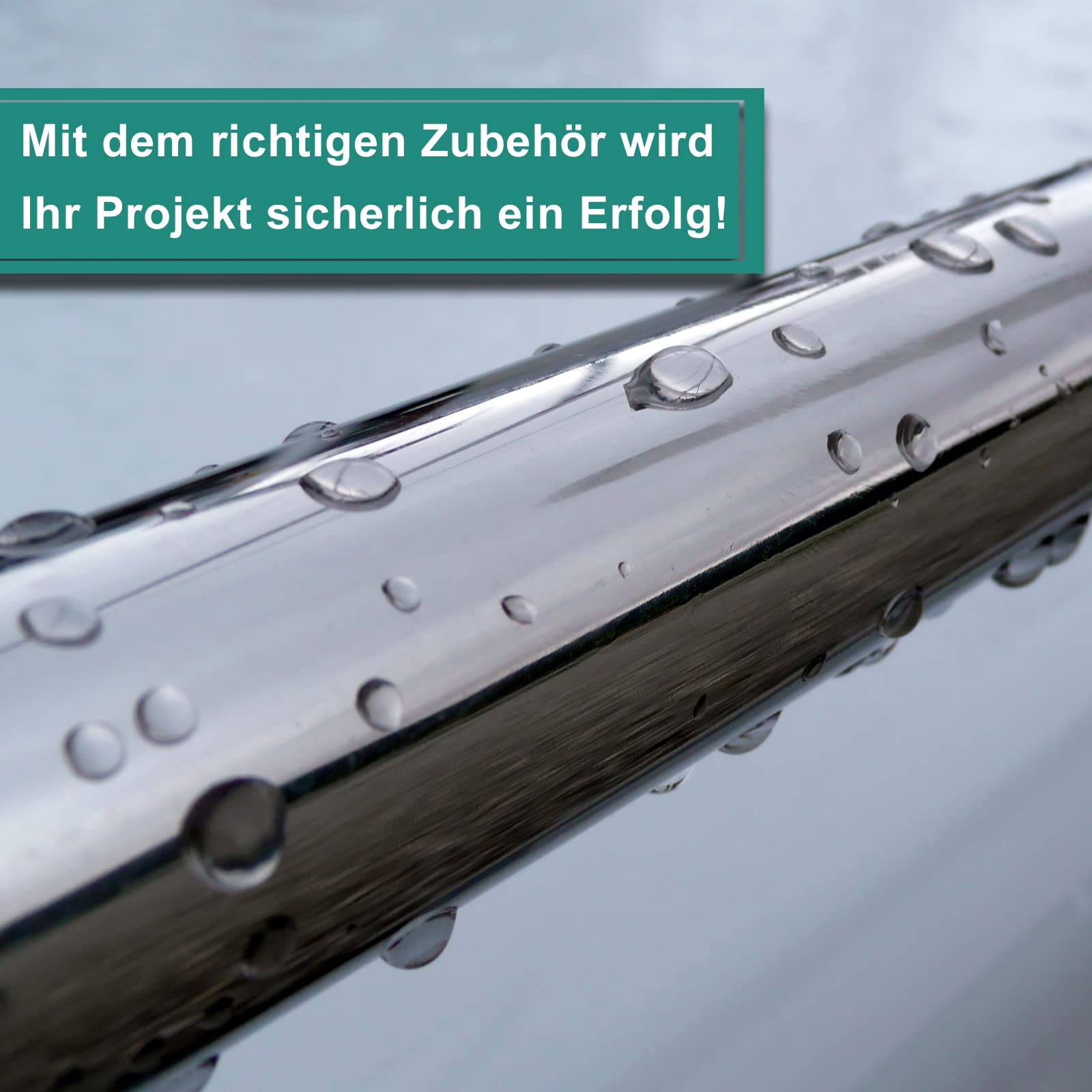 PRIOstahl Geländerbau Edelstahlrohr 42,4 mm x 1000 mm V2A