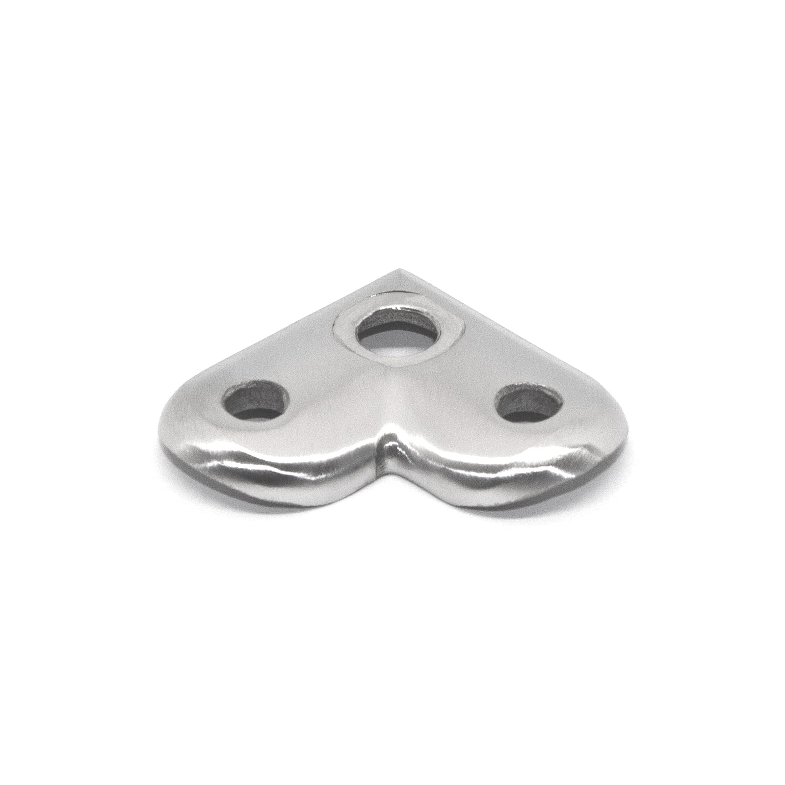 PRIOstahl Geländerbau Anschraubplatte 42,4 mm Edelstahl V2A 64x24 mm