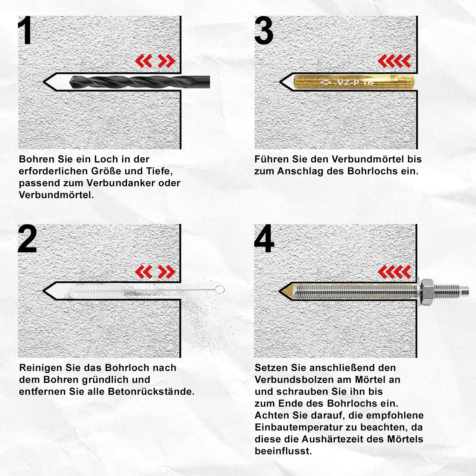 MKT Ankerstange M10x130mm Verbundanker Edelstahl 1 Stück