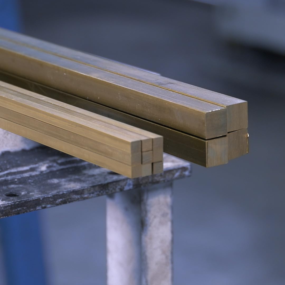 ThyssenKrupp Messing Vierkantstange 12x12mm 1000mm CW614N