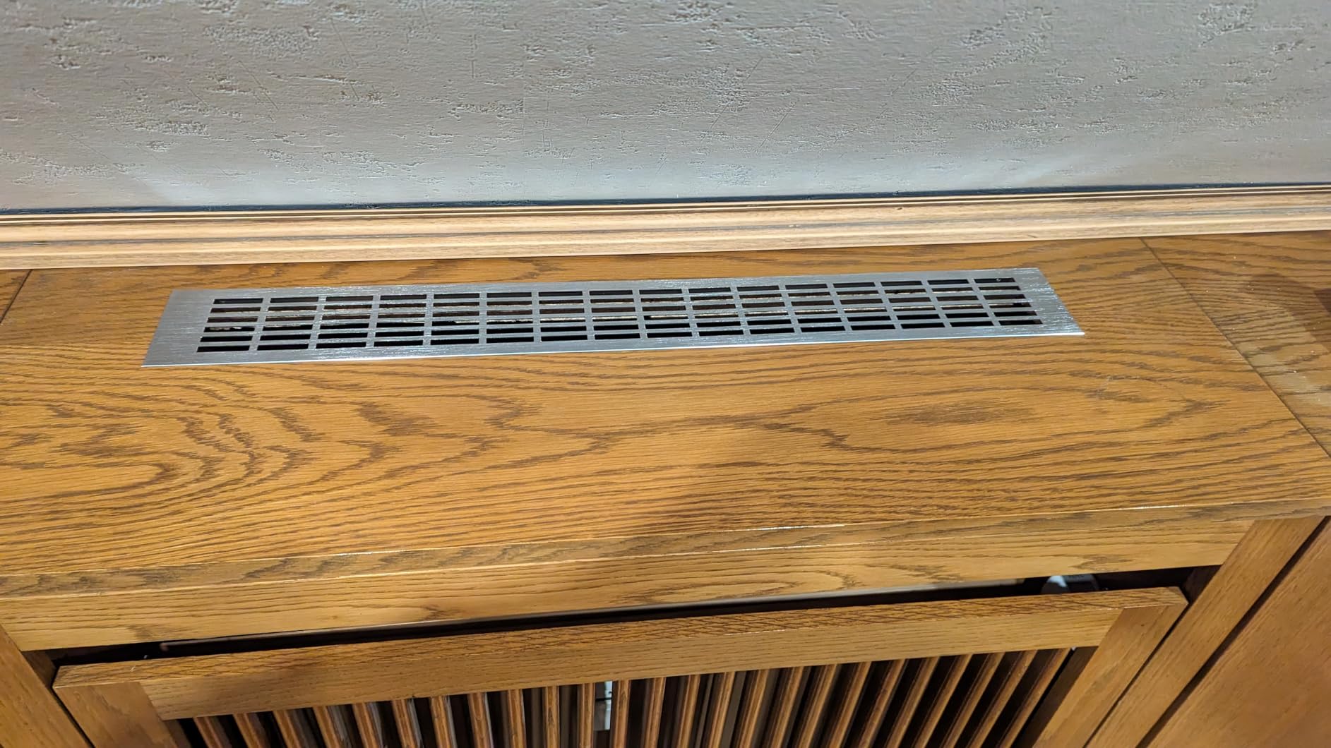PRIOstahl Lüftungsgitter Alu 60x400mm Edelstahl gebürstet