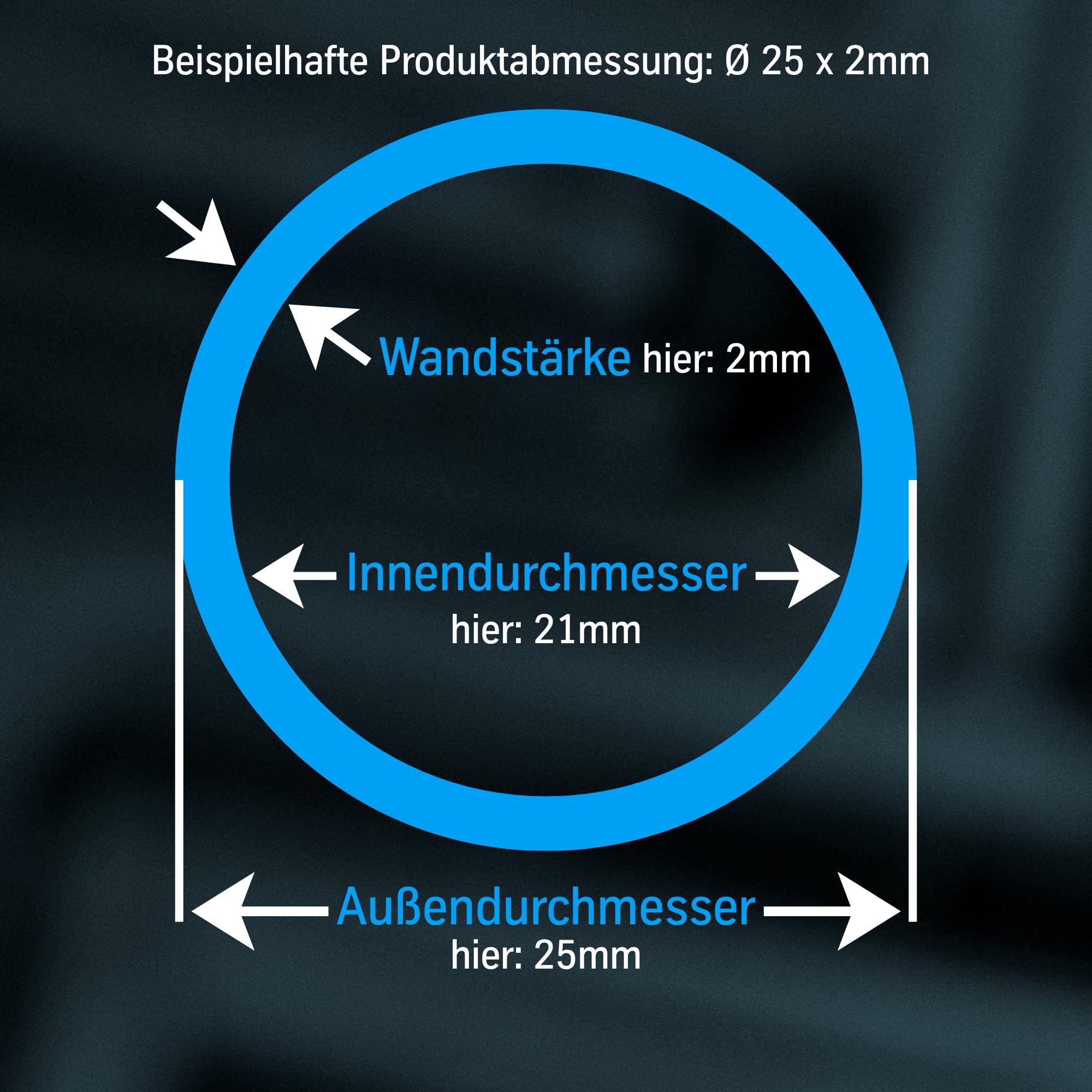 ThyssenKrupp Stainless Steel Rundrohr Ø33,7x2 mm 1500 mm V2A