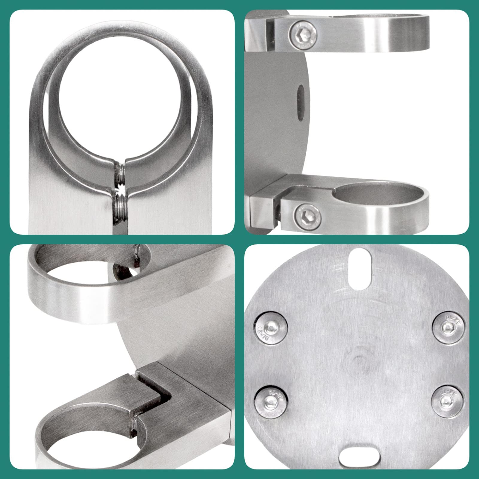 PRIOstahl Geländerbau Wandanker 42,4mm Edelstahl V2A