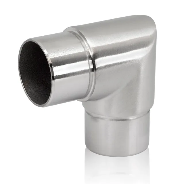 PRIOstahl Geländerbau Eckbogen 90° 42,4mm V2A 4 Stück