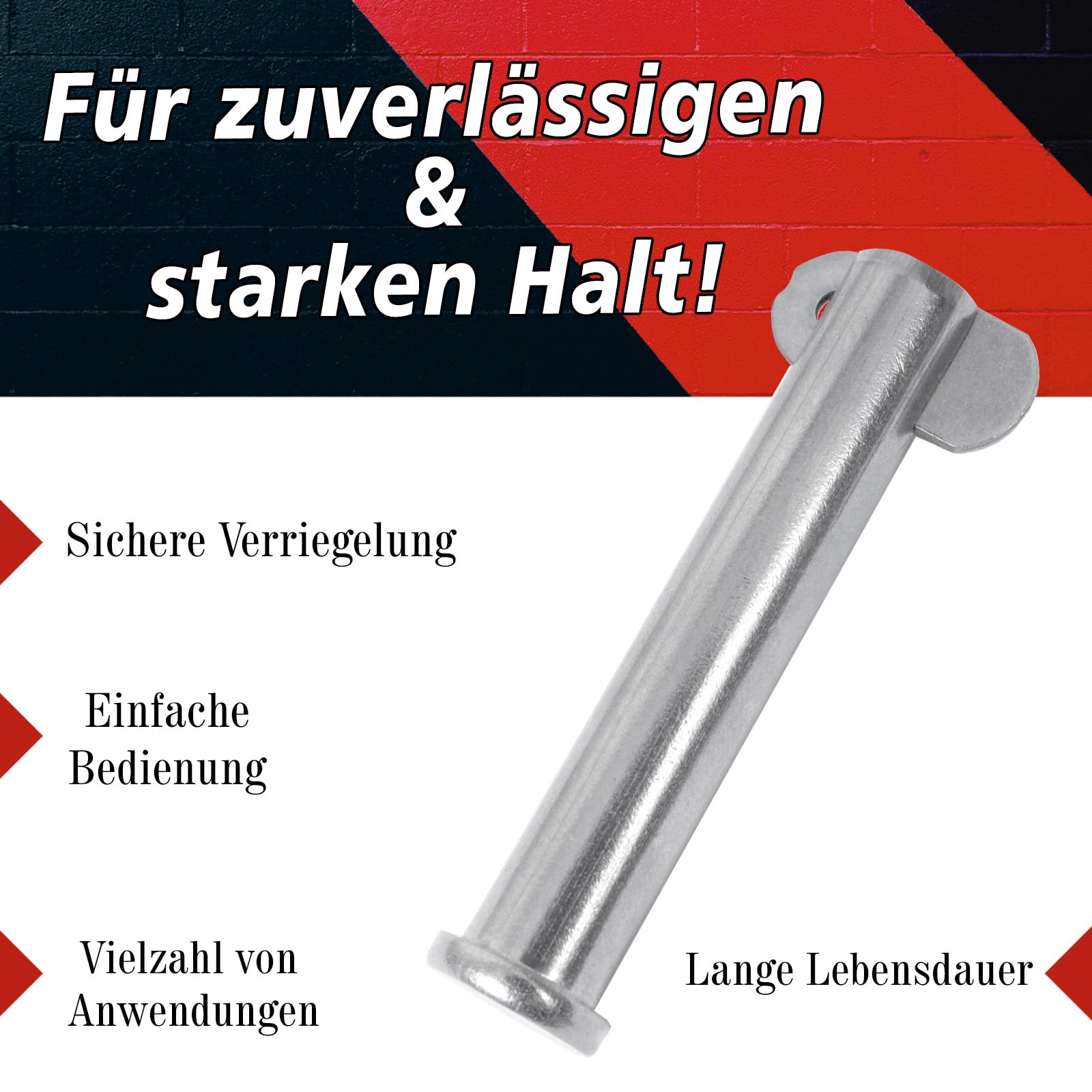 PRIOstahl Klappbolzen Sicherungsbolzen 6x20 mm V2A 2 Stück
