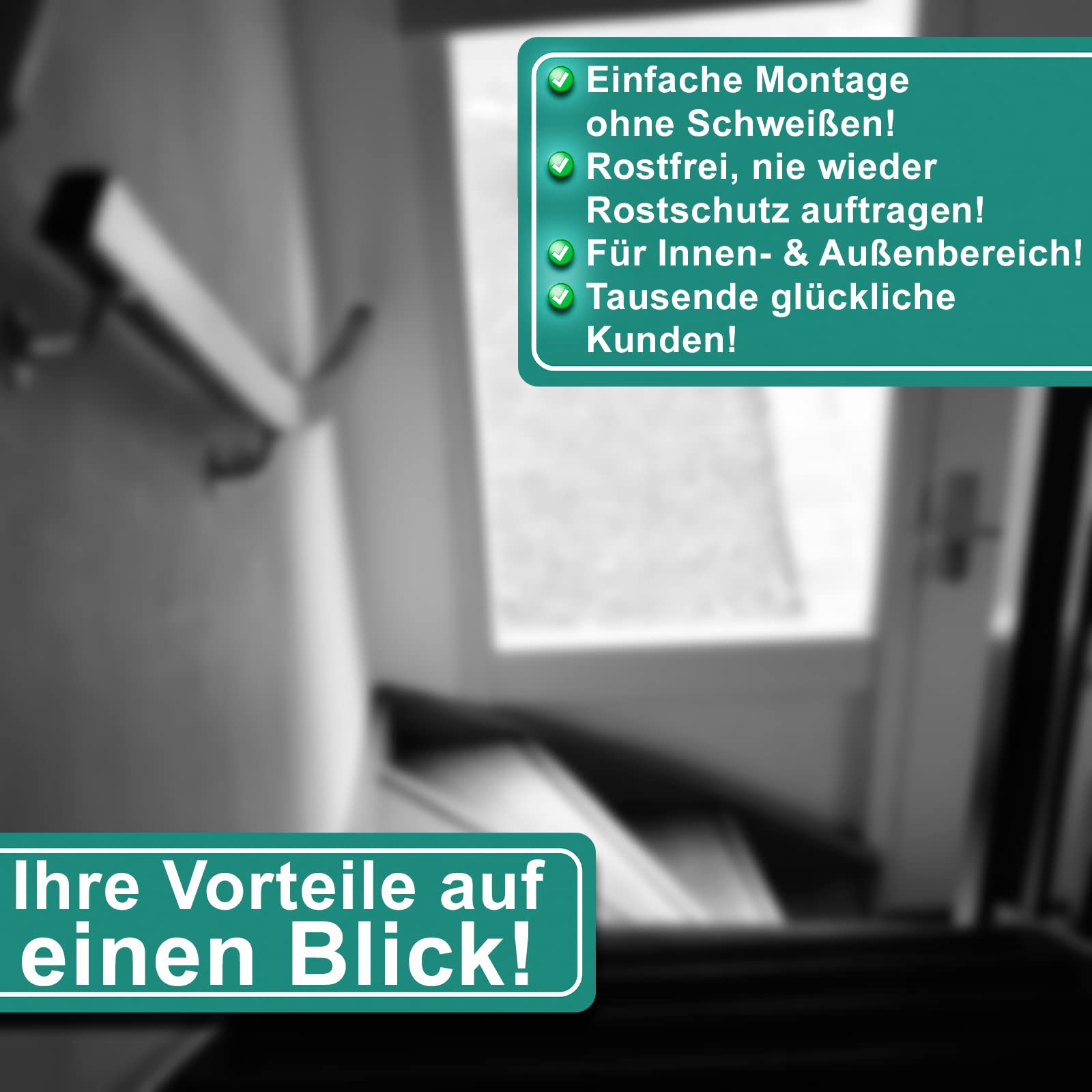 PRIOstahl Handlaufhalter Flach 3-Loch V2A 1 Stück