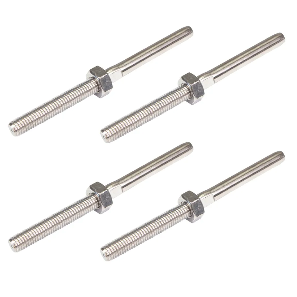 PRIOstahl Walzterminal Seilterminal 4 mm V4A 4 Stück