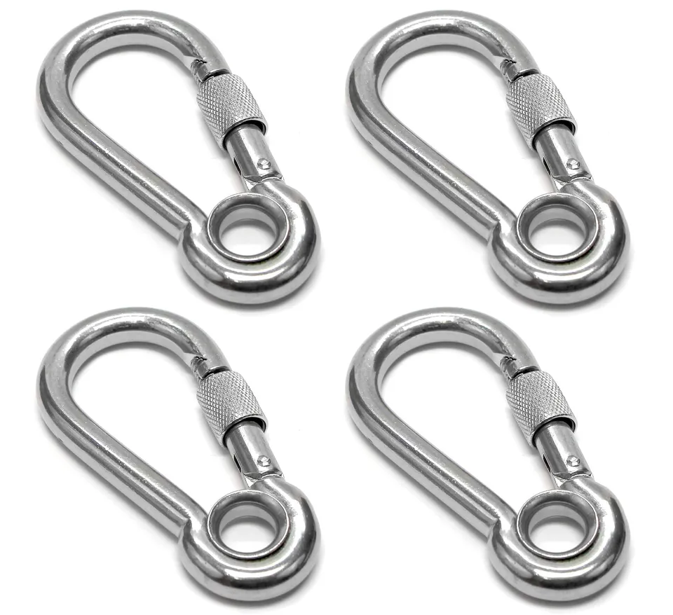 PRIOstahl Geländerbau Karabiner 4x40 mm V4A 4 Stück