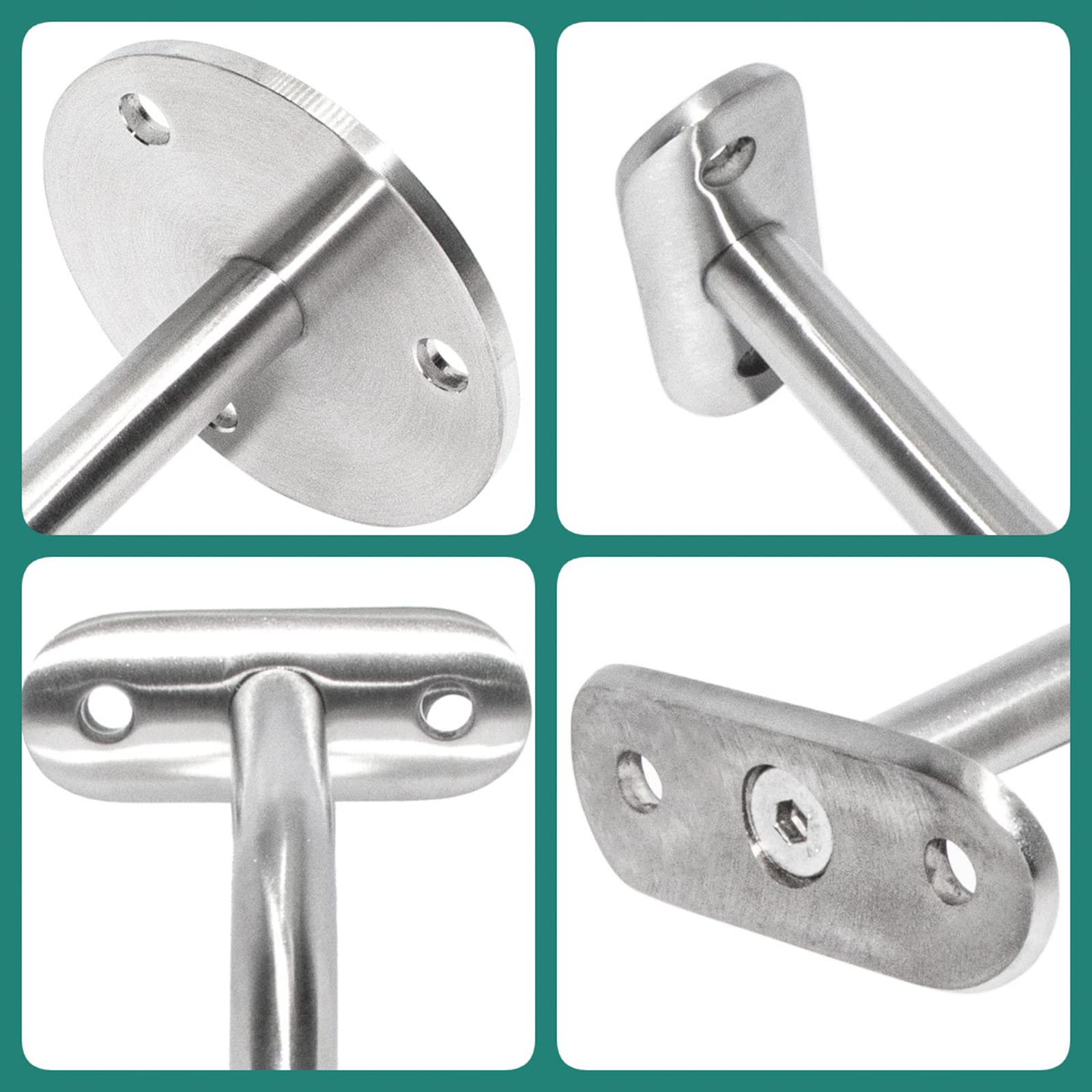 PRIOstahl Geländerbau Handlaufhalter 42,4 mm Edelstahl V2A 1 Stück