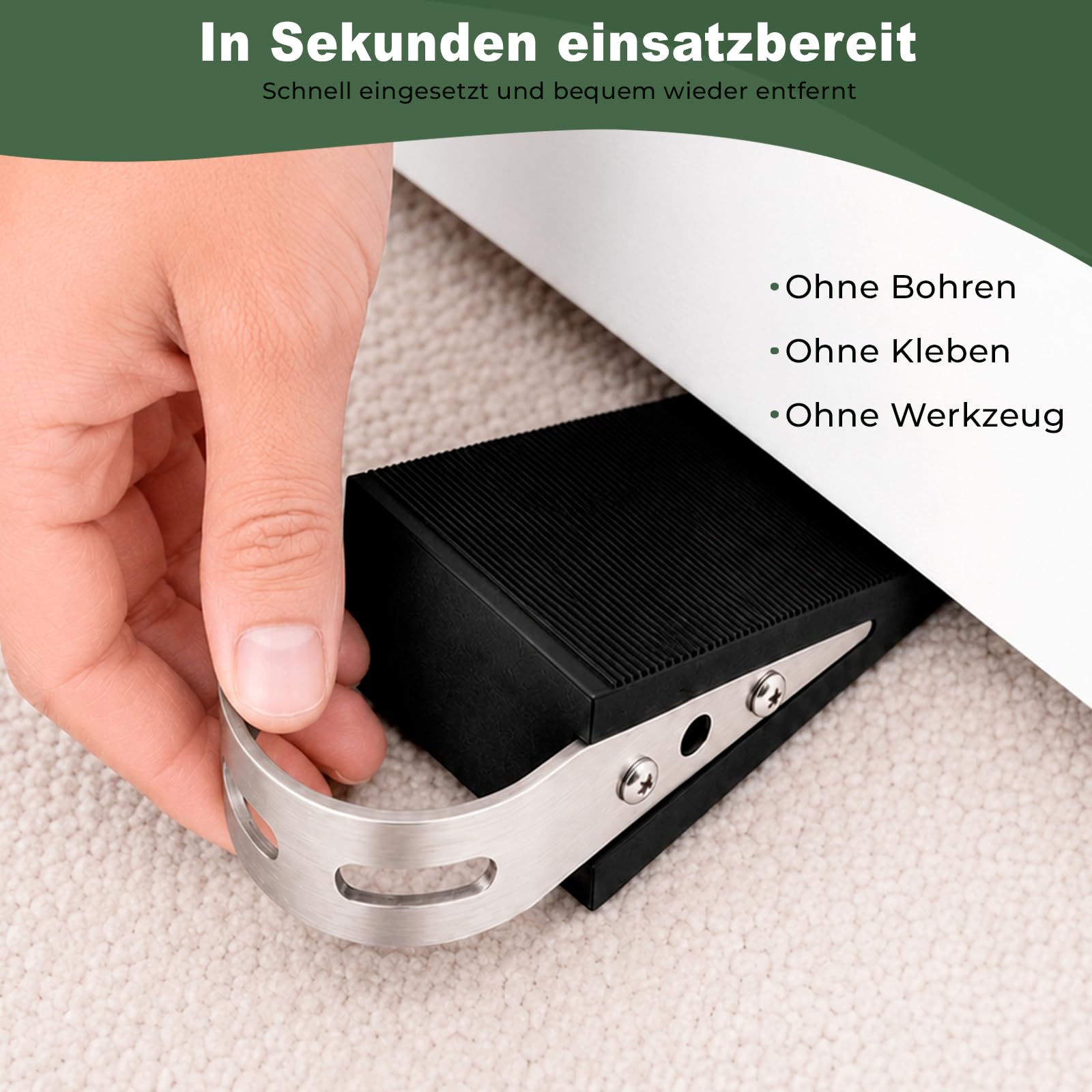 PRIOstahl Türkeil Türstopper 124x51x31 mm TPR 1 Stück