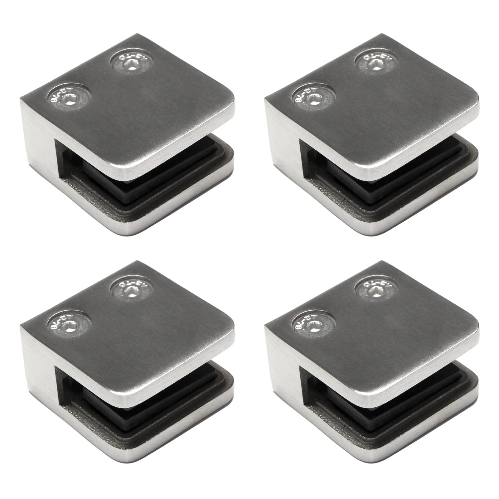 PRIOstahl Glashalter 42,4mm 4 Stück für 6mm Glas