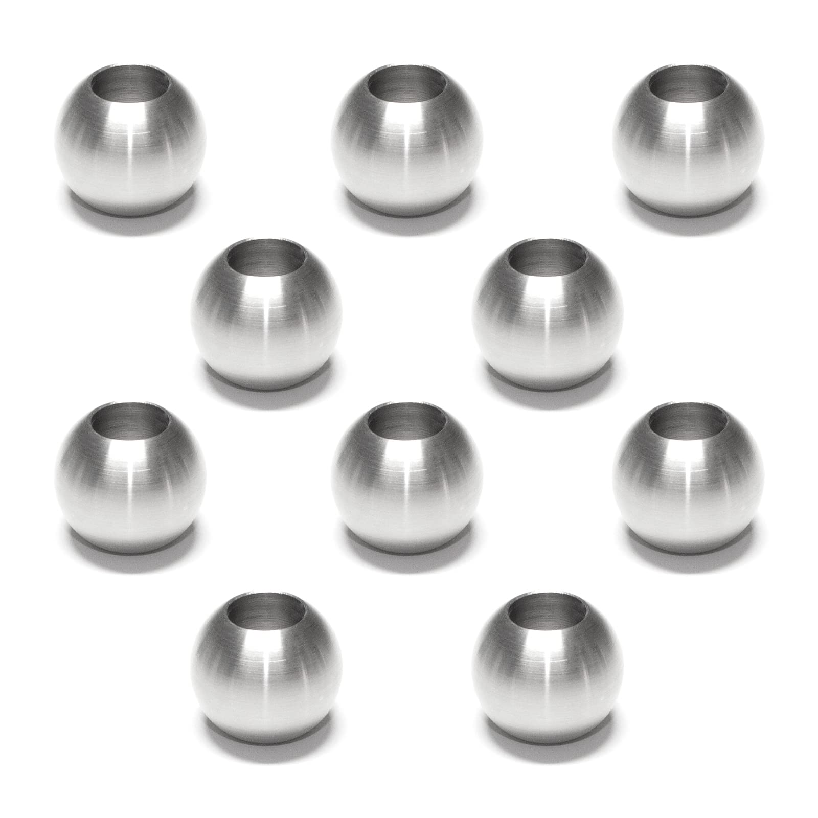 PRIOstahl Zierkugel Ø12mm Durchgangsbohrung 1 Stück V2A