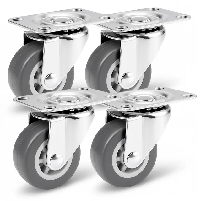 PRIOstahl Möbelrollen TPE 40 mm grau 4 Stück