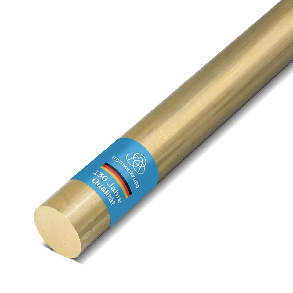 thyssenkrupp Messing Rundstab Ø8 mm Rundprofil 1000 mm CW614N