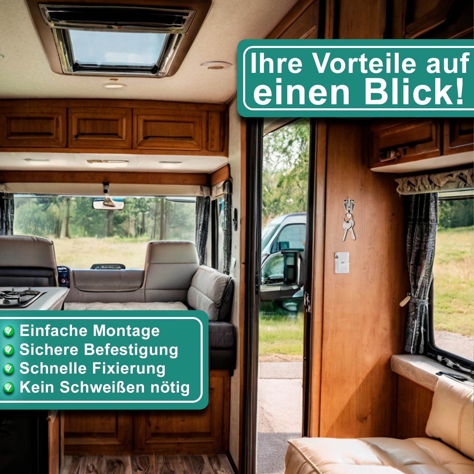 PRIOstahl Fenderhaken 45x32 Federhaken V4A 4 Stück