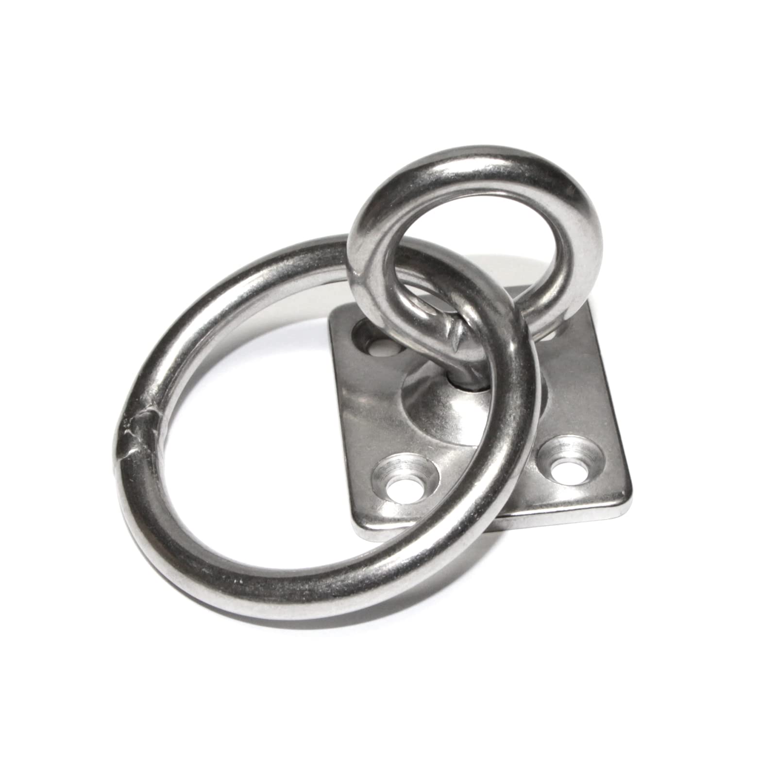 PRIOstahl Augplatte mit Wirbel Ring 8x50mm Edelstahl 1Stk