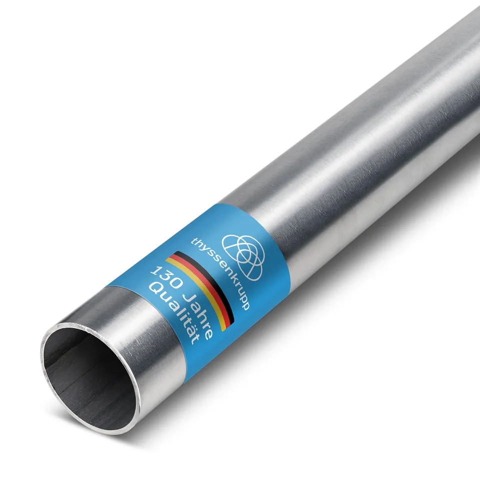 ThyssenKrupp Stainless Steel Rundrohr Ø33,7x2 mm 1500 mm V2A