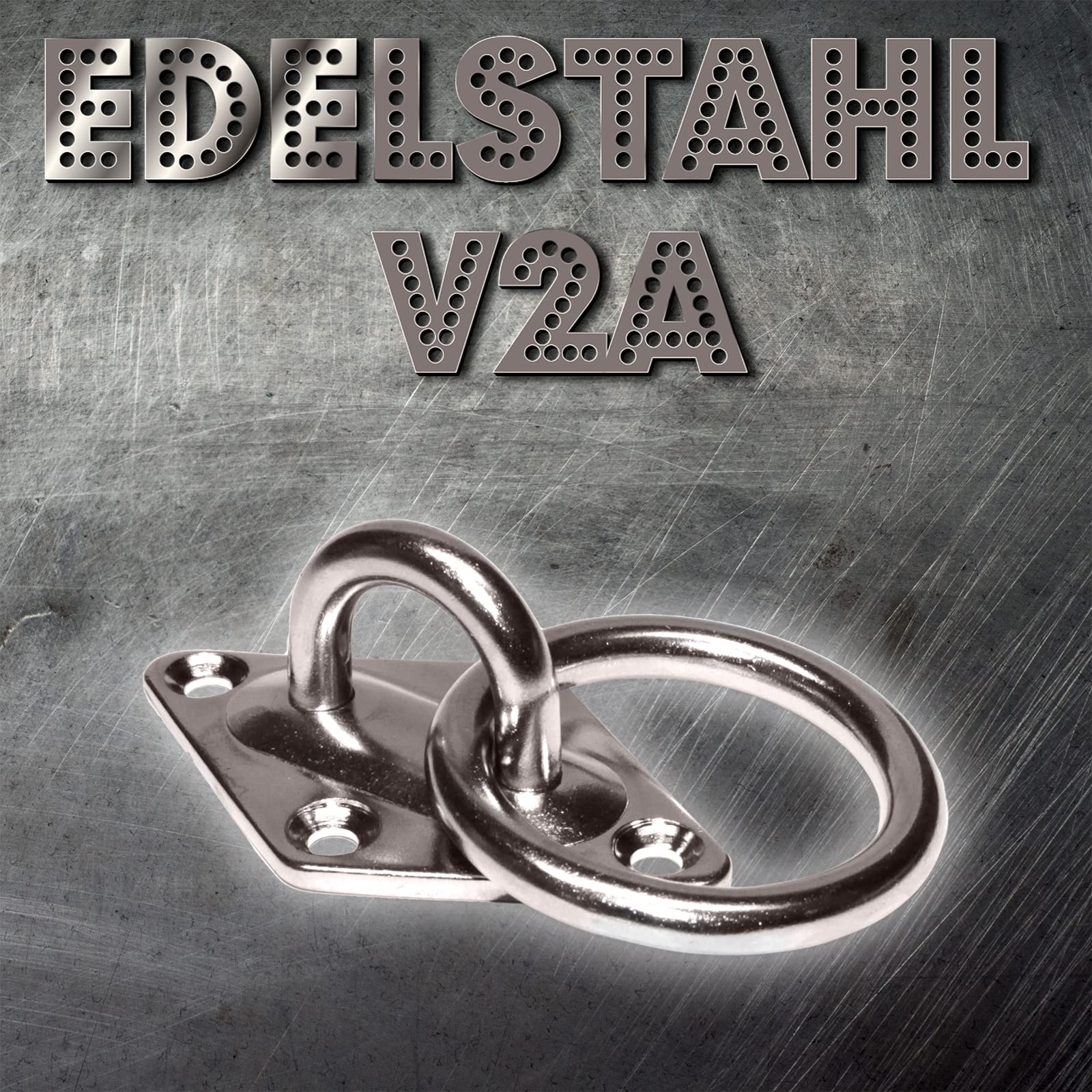 PRIOstahl Mastplatte Augplatte 6mm Edelstahl V2A Ring
