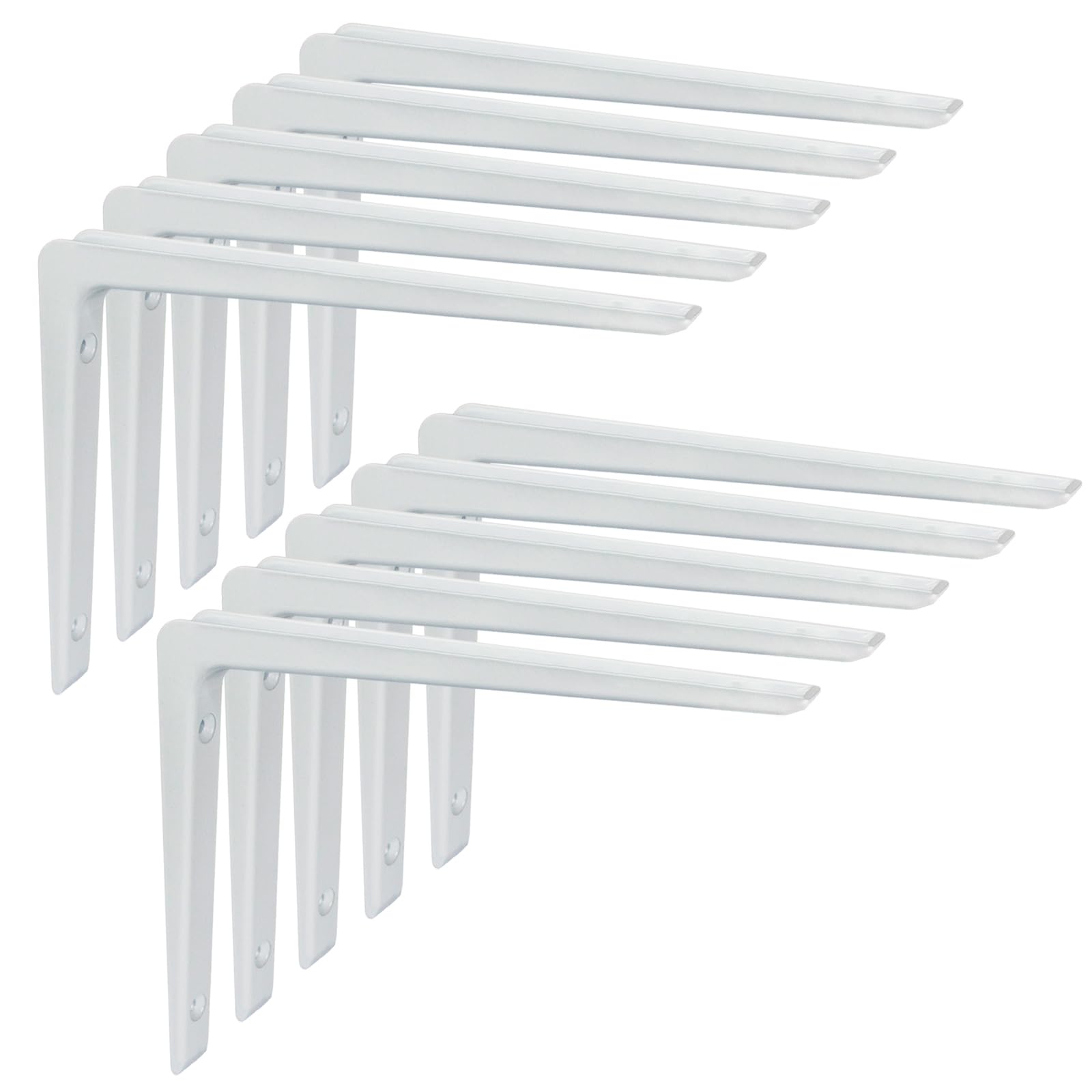 PRIOstahl Regalkonsole Alu Weiß 200x300mm 2 Stück