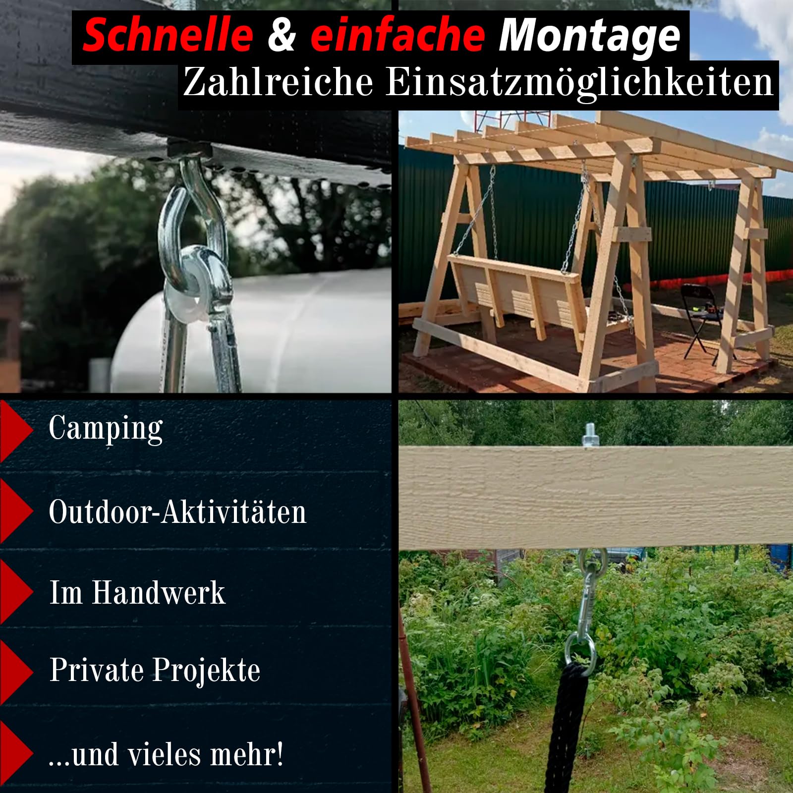 PRIOstahl Befestigungsmaterial Ösenschraube M6x50 10 Stück V2A