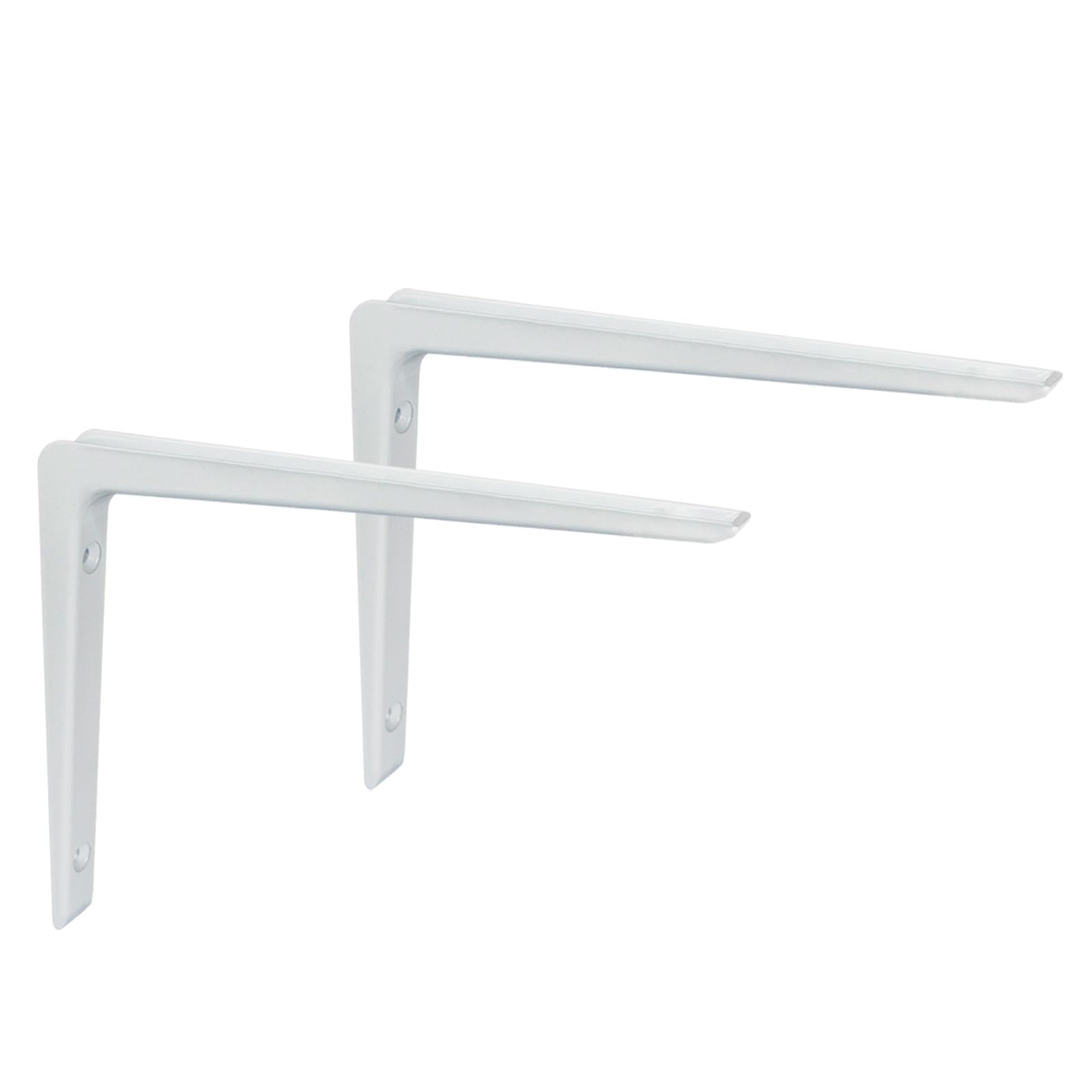 PRIOstahl Regalkonsole Alu Weiß 200x300mm 2 Stück