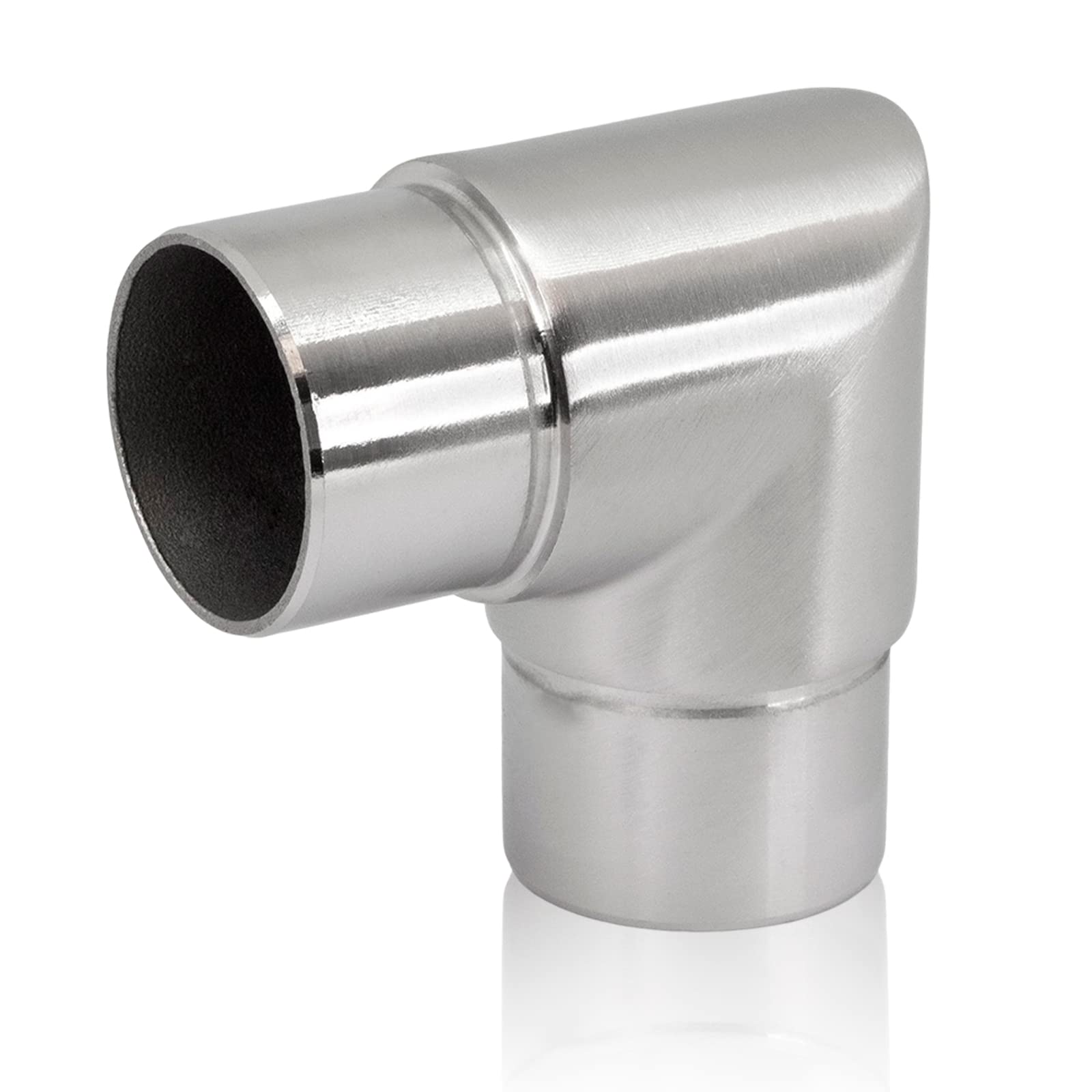 PRIOstahl Geländerbau Eckbogen 90° 42,4mm V2A 4 Stück