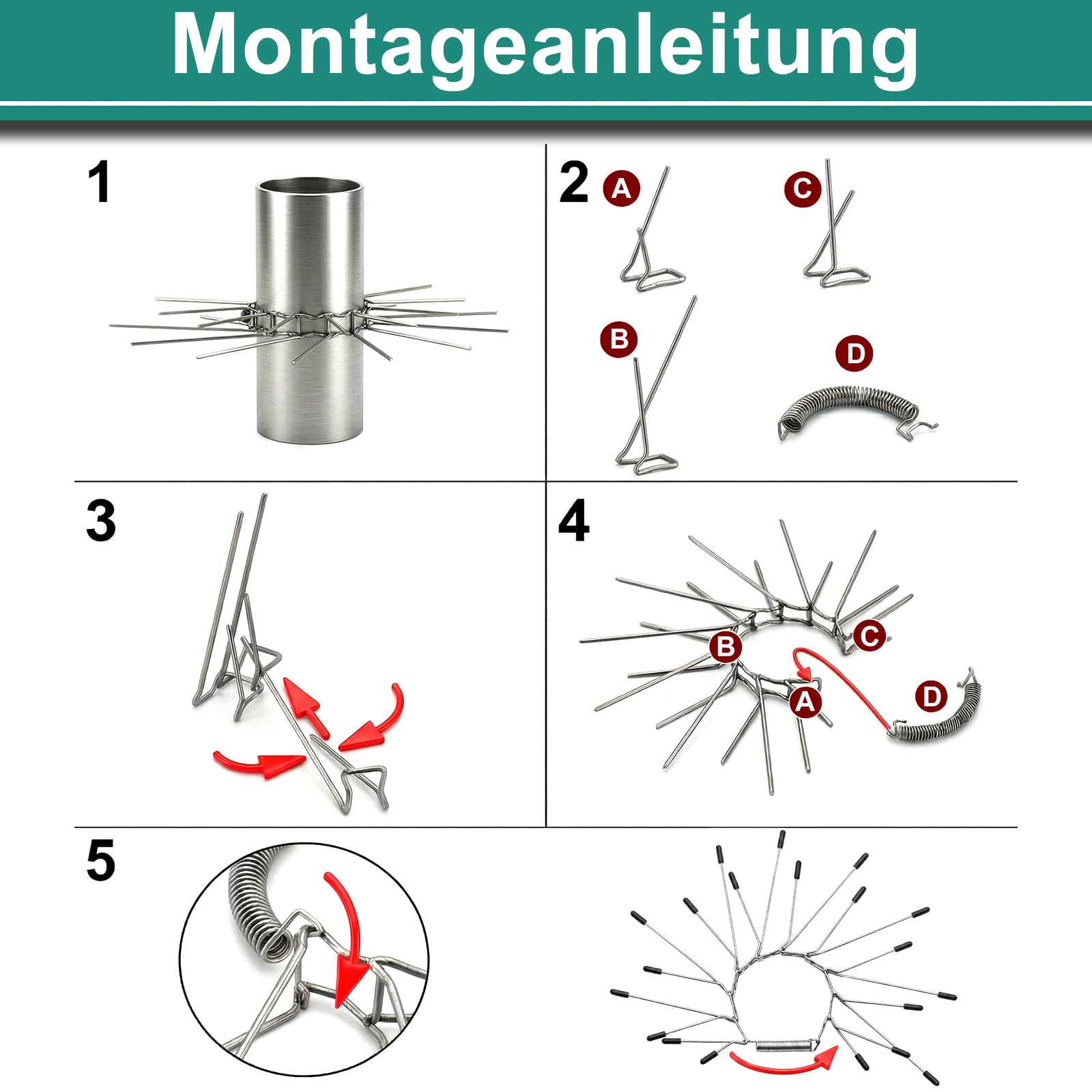 PRIOstahl Marderabwehrgürtel 120 mm Edelstahl 1 Stück