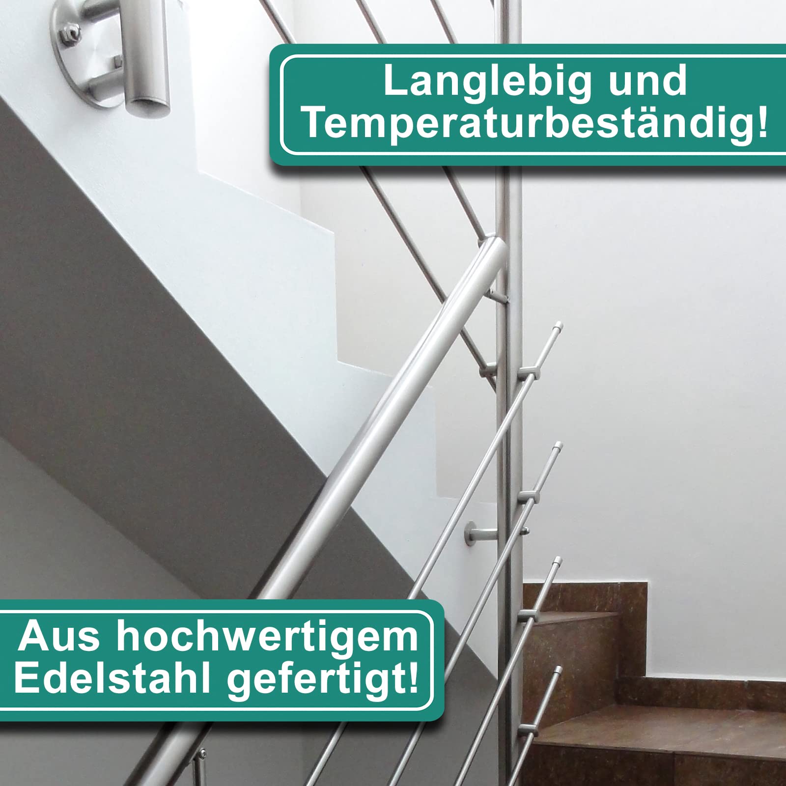 PRIOstahl Geländerbau Endkappe 12mm Edelstahl V2A 10 Stück