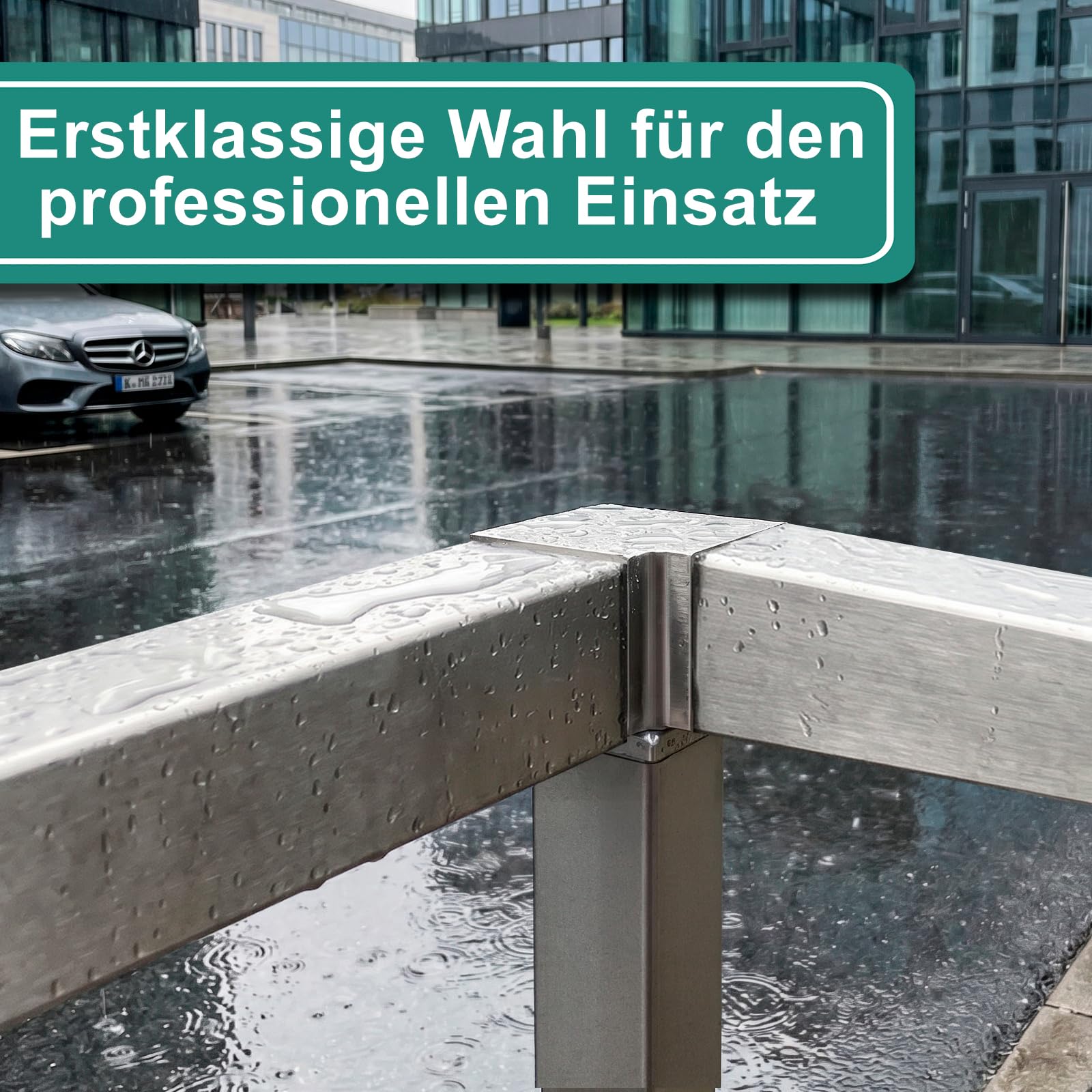 PRIOstahl Geländerbau Eckverbinder 40x40x2mm V2A 1 Stück