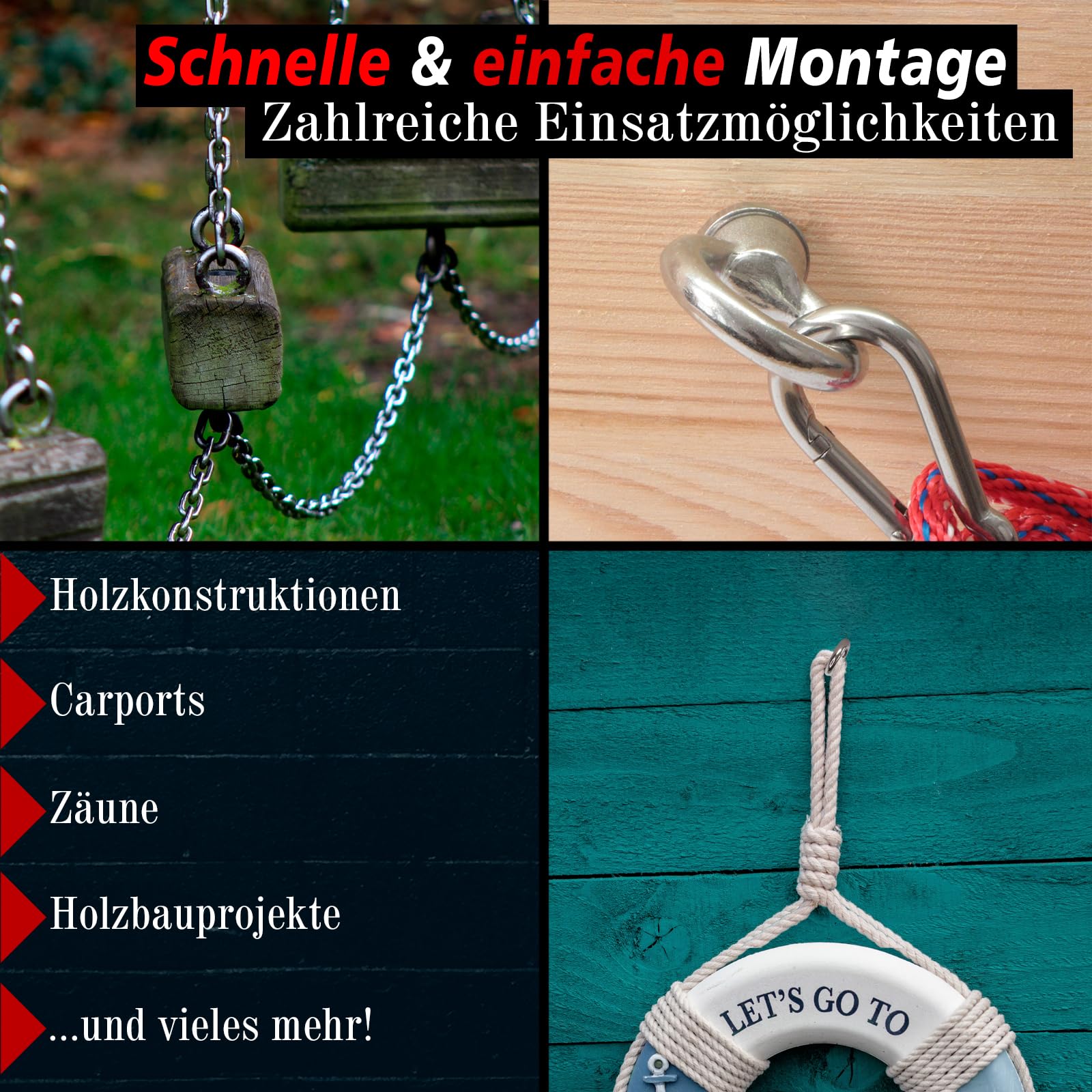 PRIOstahl Geländerbau Augbolzen 10x100 mm V4A 2 Stück
