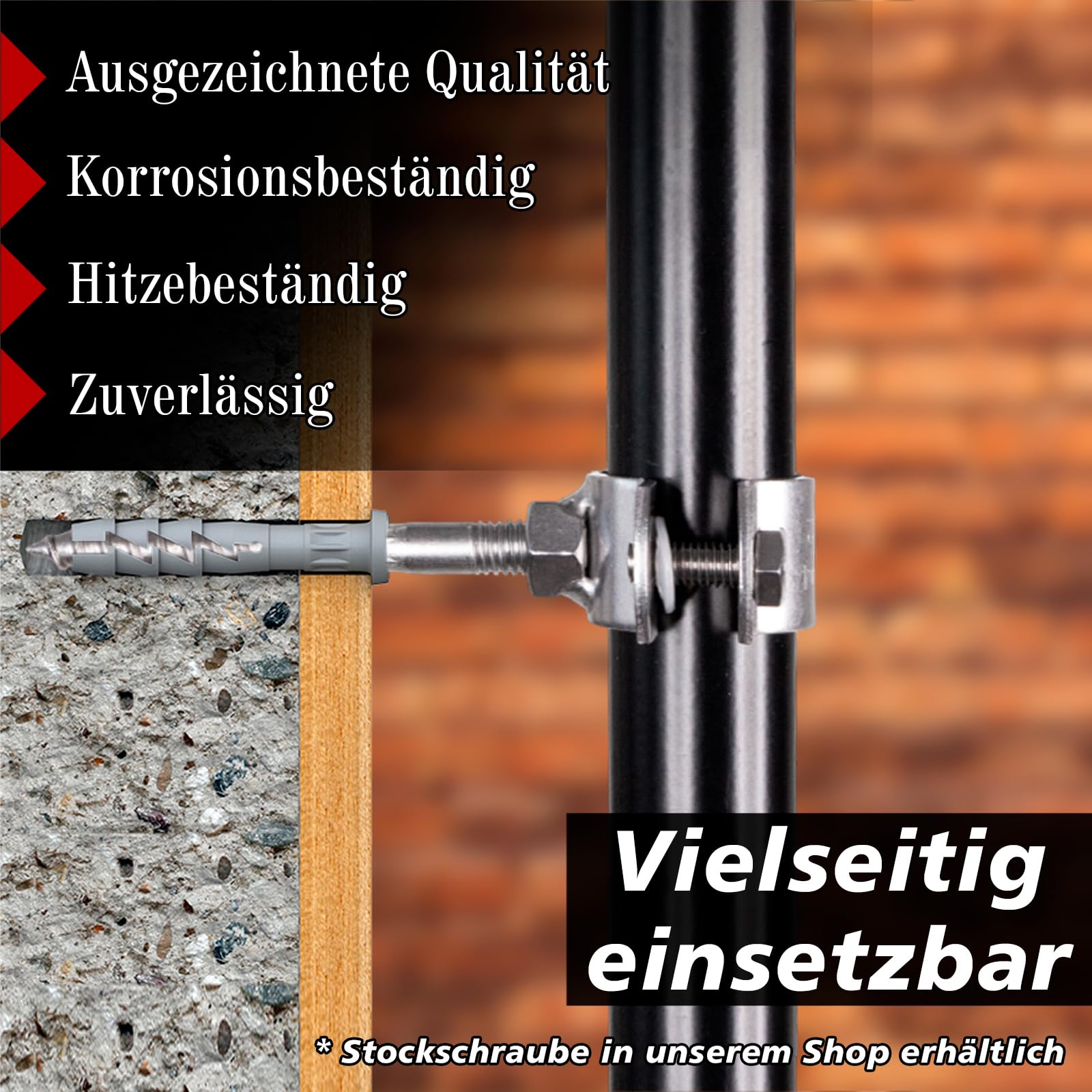 PRIOstahl Rohrschelle Edelstahl V2A 3/4" 25-31mm 4 Stück