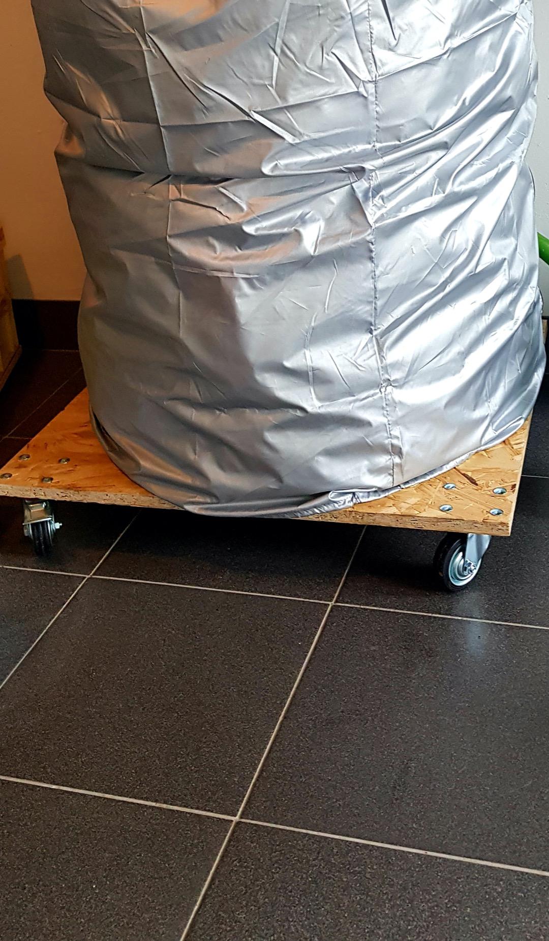 PRIOstahl Transportrollen 200mm Schwerlastrollen Set 4x mit Bremse