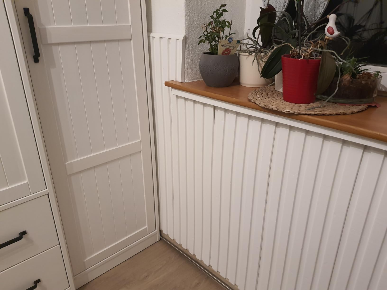 Hexim Lamellenwand HLM-1-01 Wandpaneele weiß XPS 0,46 m² streichbar
