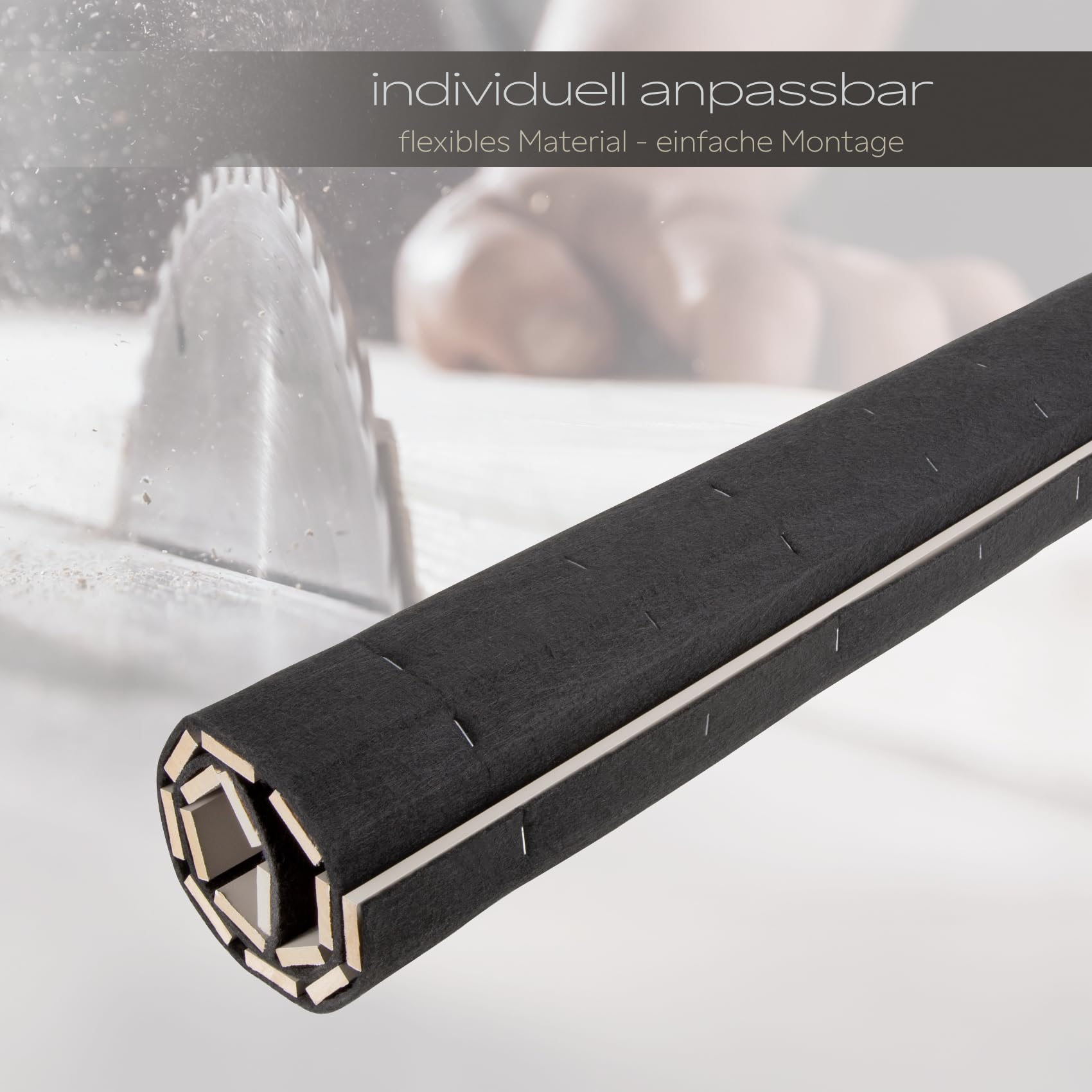 Hexim Akustikpaneele Comfort 278x60 Wandpaneele Sandgrey 2er