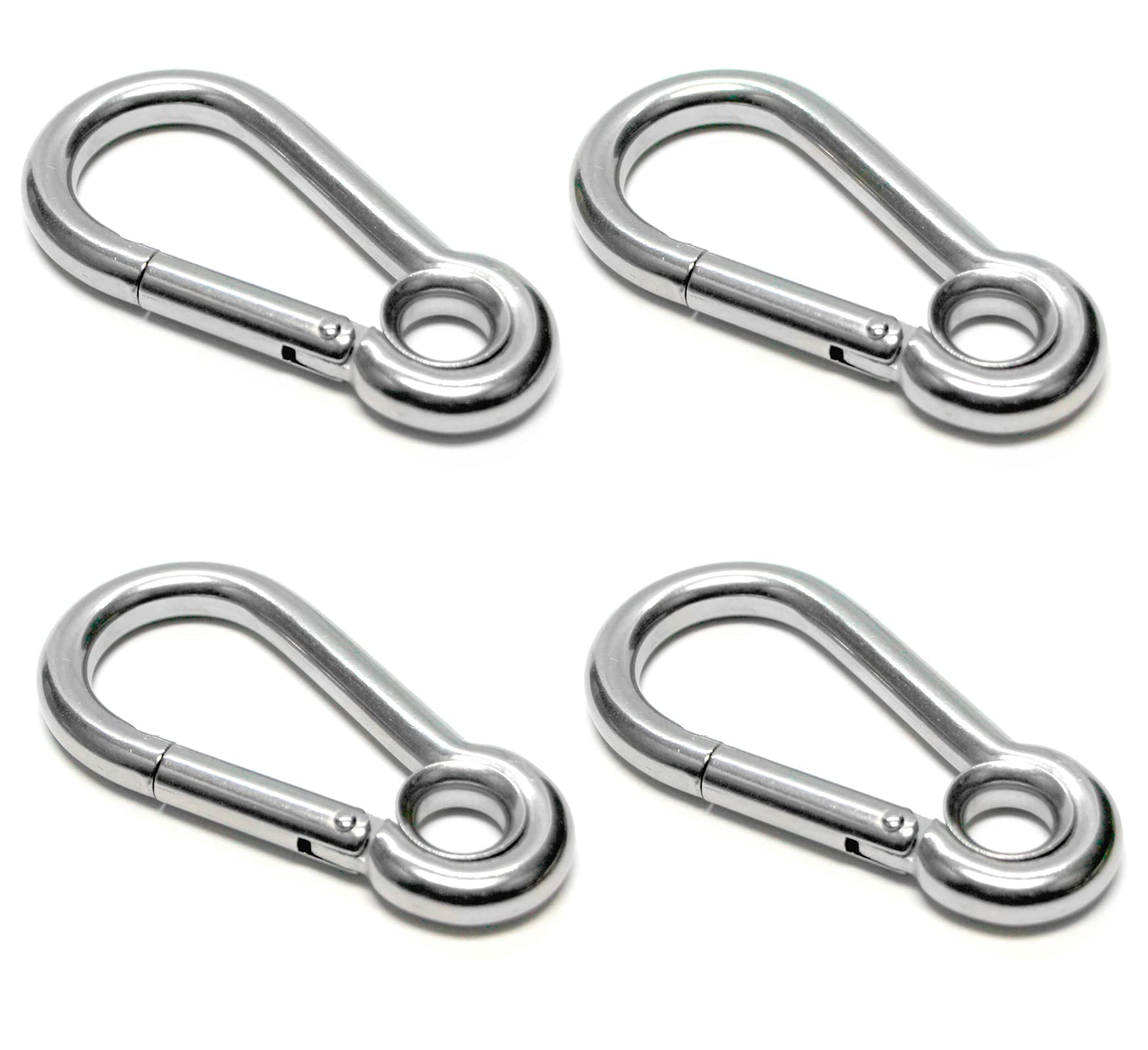 PRIOstahl Geländerbau Karabiner 4x40 mm V4A 4 Stück