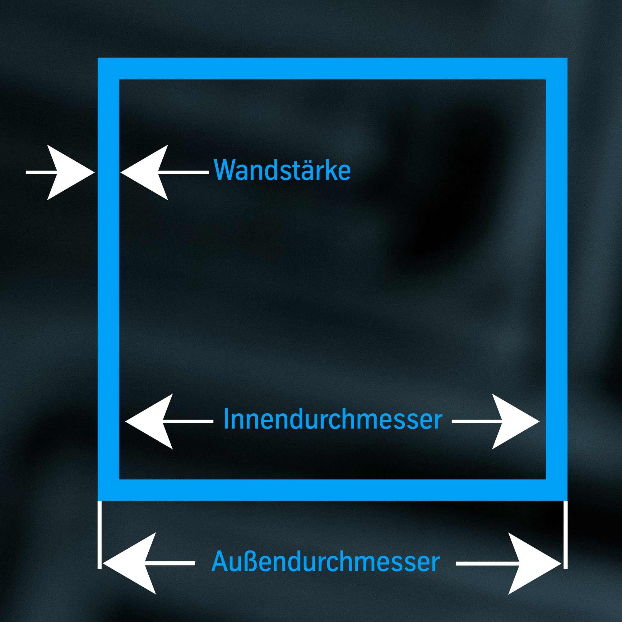 thyssenkrupp Vierkantrohr Edelstahl 25x25x2 mm 2450 mm V2A