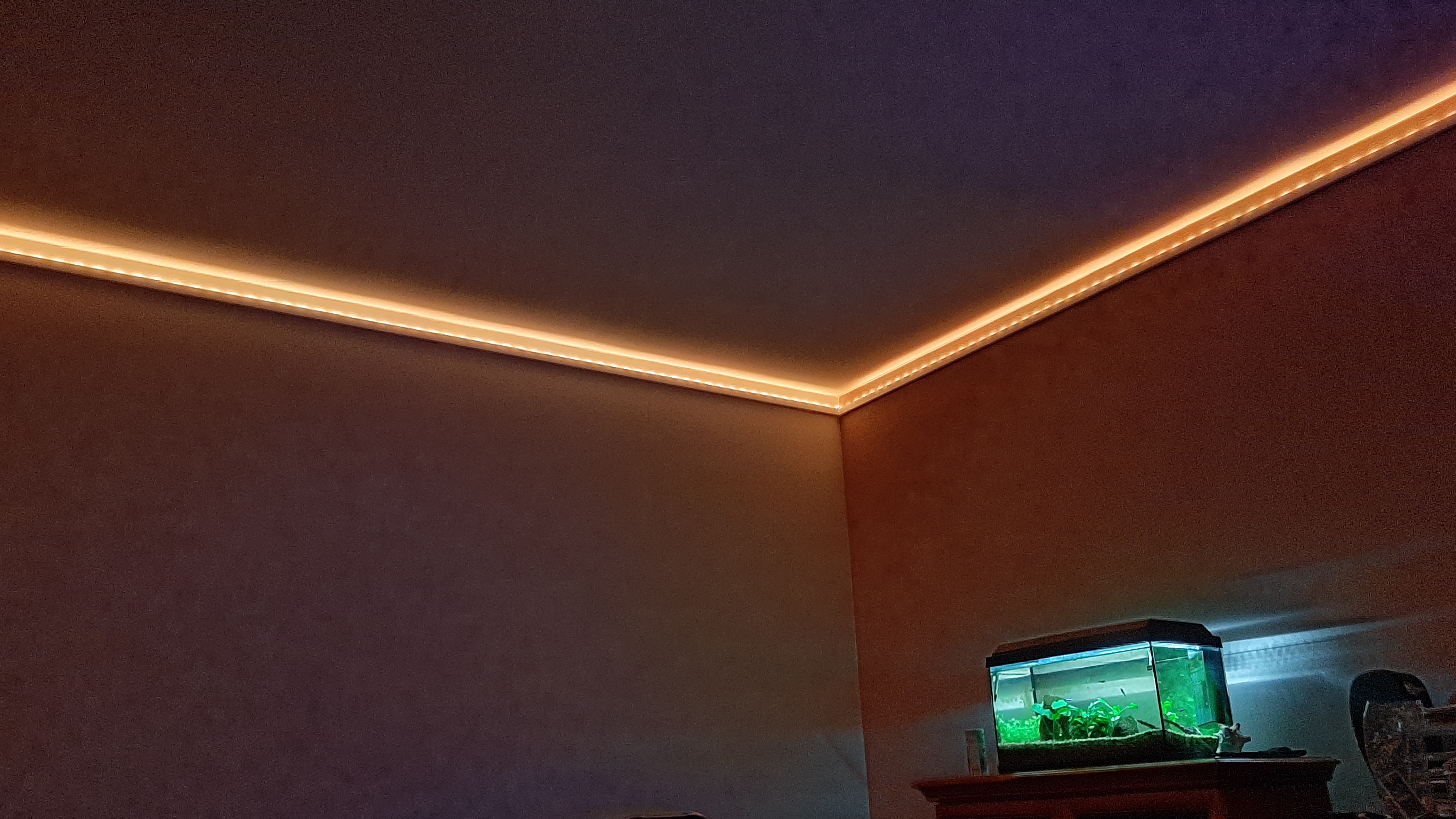 Hexim Stuckleisten E-44 LED-Deckenleiste 20x32 mm 20 Meter weiß