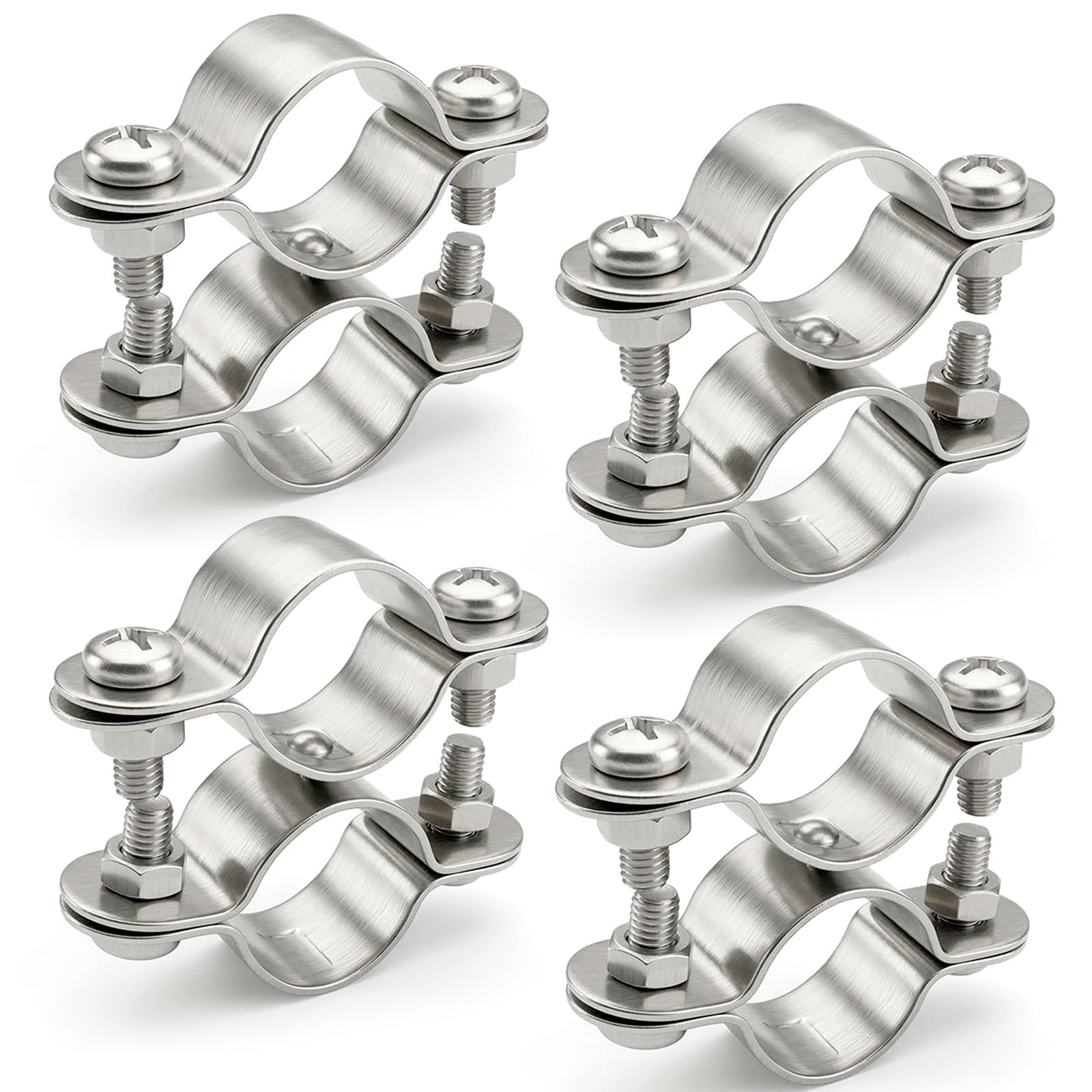 PRIOstahl U-Schelle 25mm Rohrschelle Edelstahl 2 Stück V4A