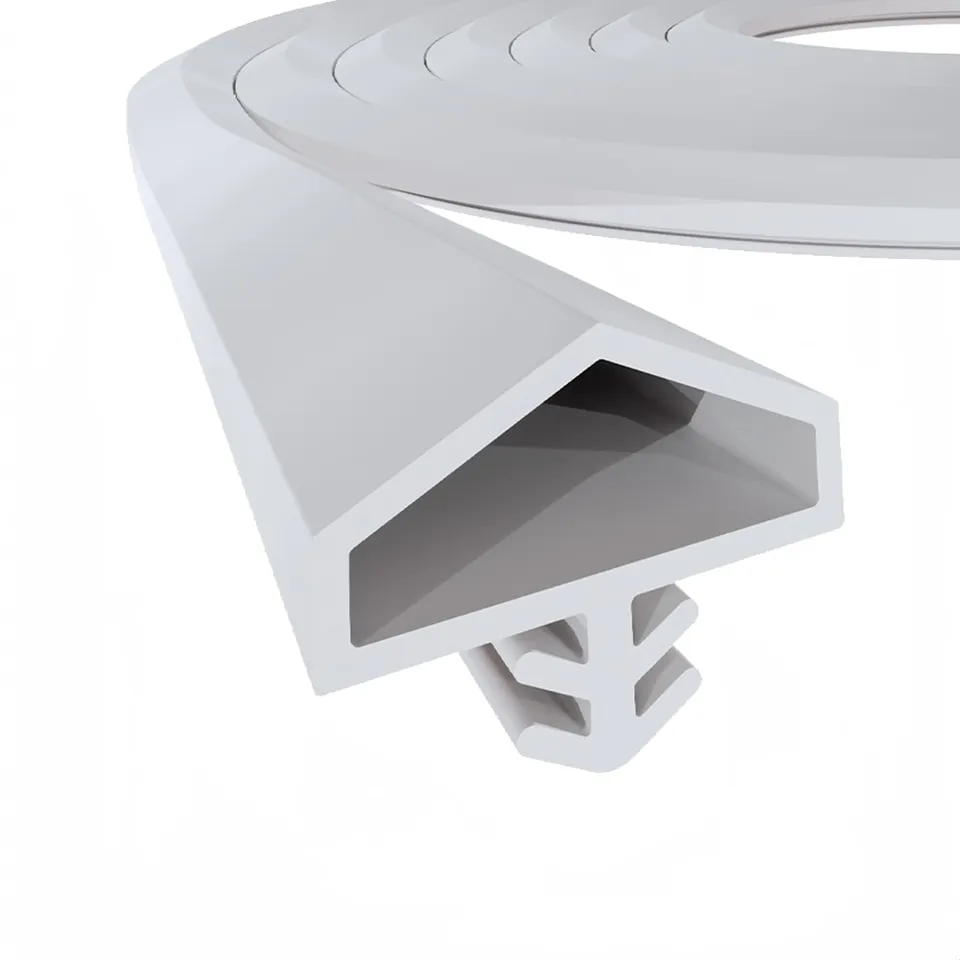 PRIOstahl Türdichtung Weiß 25 m PVC Falzbreite 12 mm Holztür