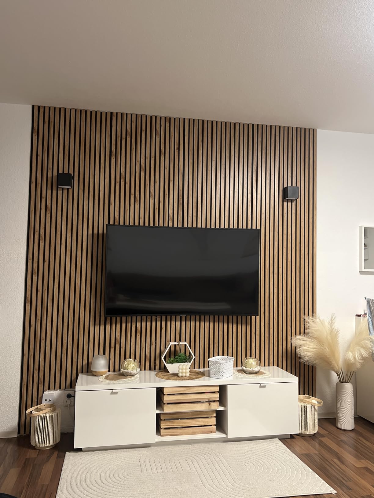 Hexim Akustikpaneele Comfort 278x60 Wandpaneele Sandgrey 2er