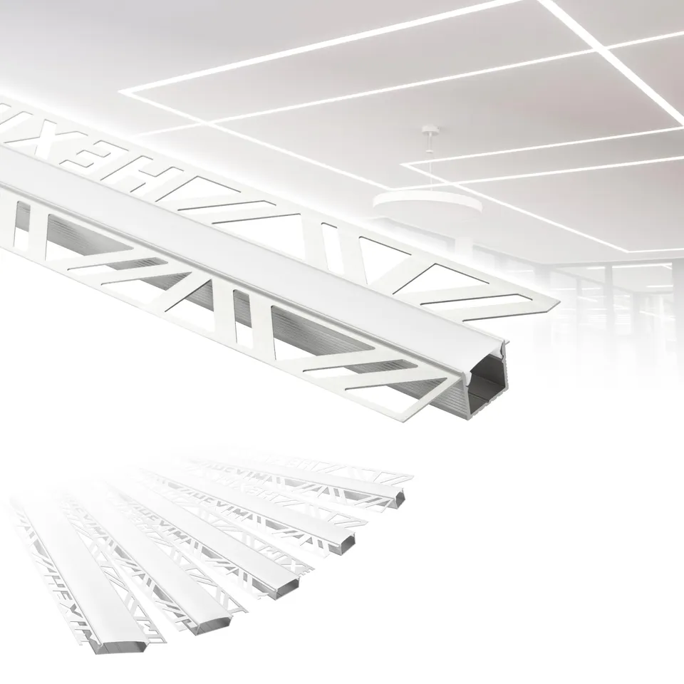 Hexim LED Trockenbauprofil ALED-1 Alu 10 m 5 Leisten